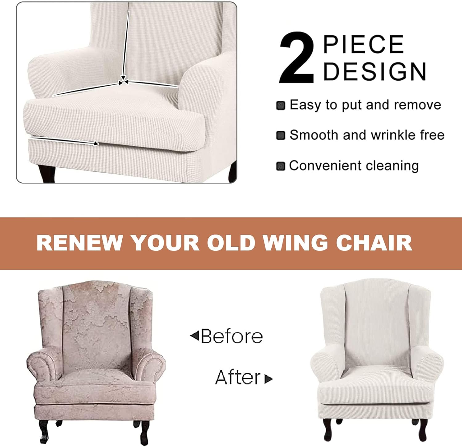 Wingback Chair Slipco