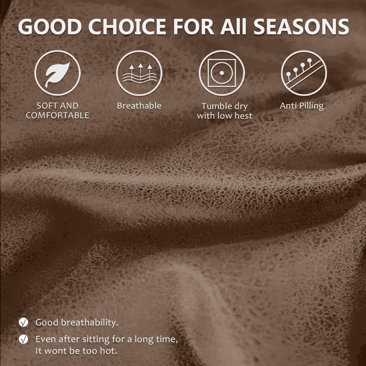 Leather Like Recliner Chair Covers Heavy Duty, 4 Pieces Lazy Boy Recliner Cover for Recliner Chair, Leather Cover for Recliner slipcovers Washable for Pets (Dark Brown)