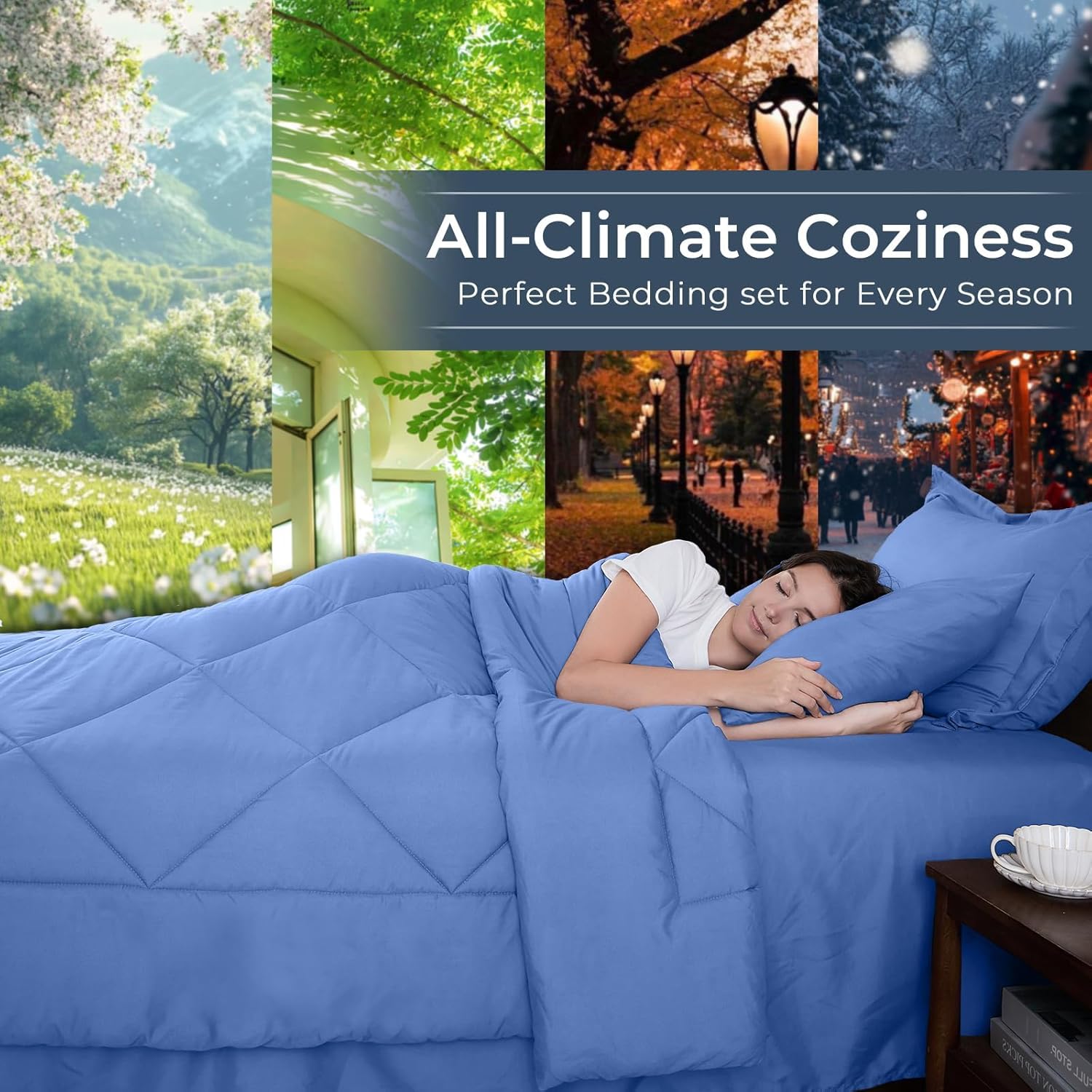 7 Pieces Queen Comforter Set