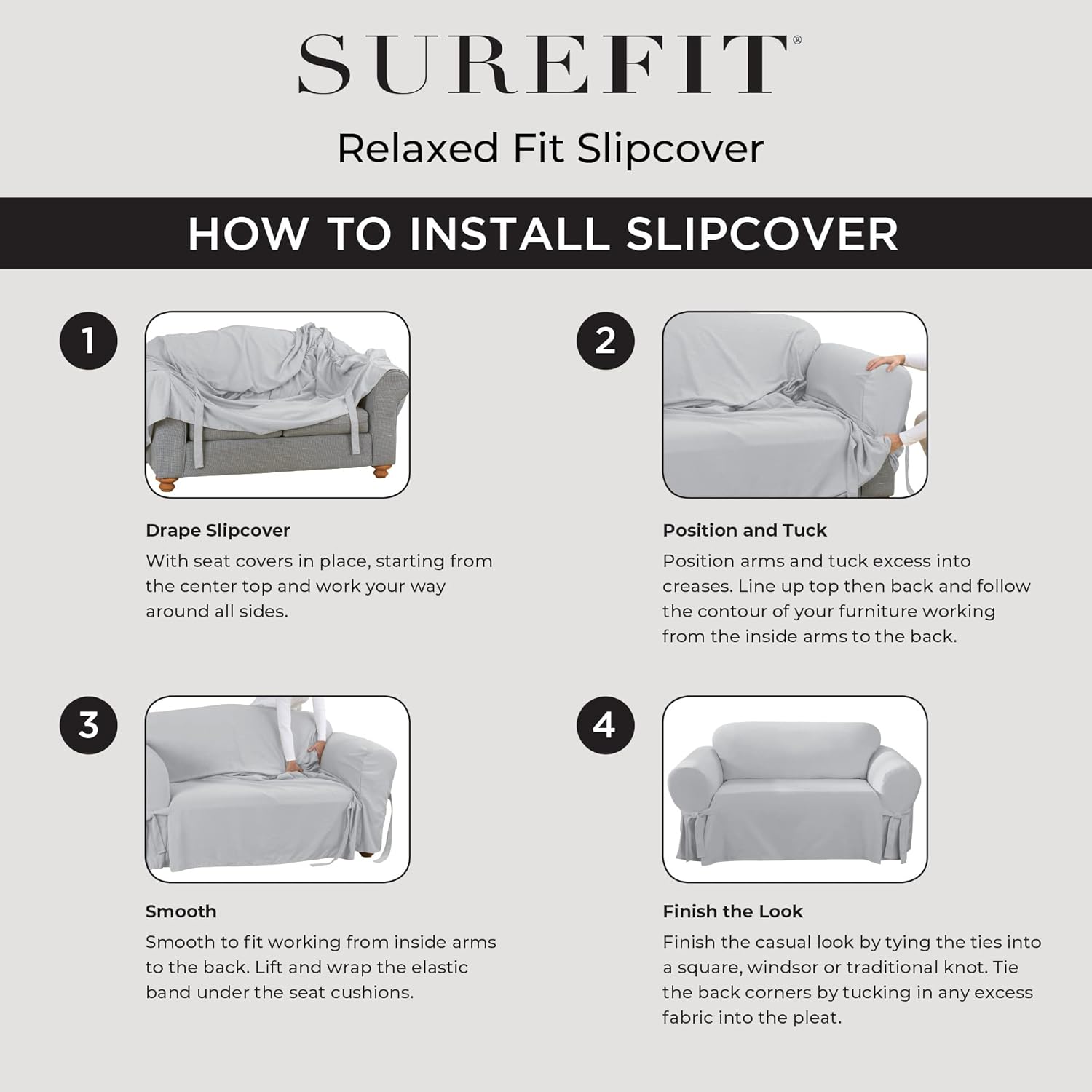 Ottoman Two Piece Slipcover