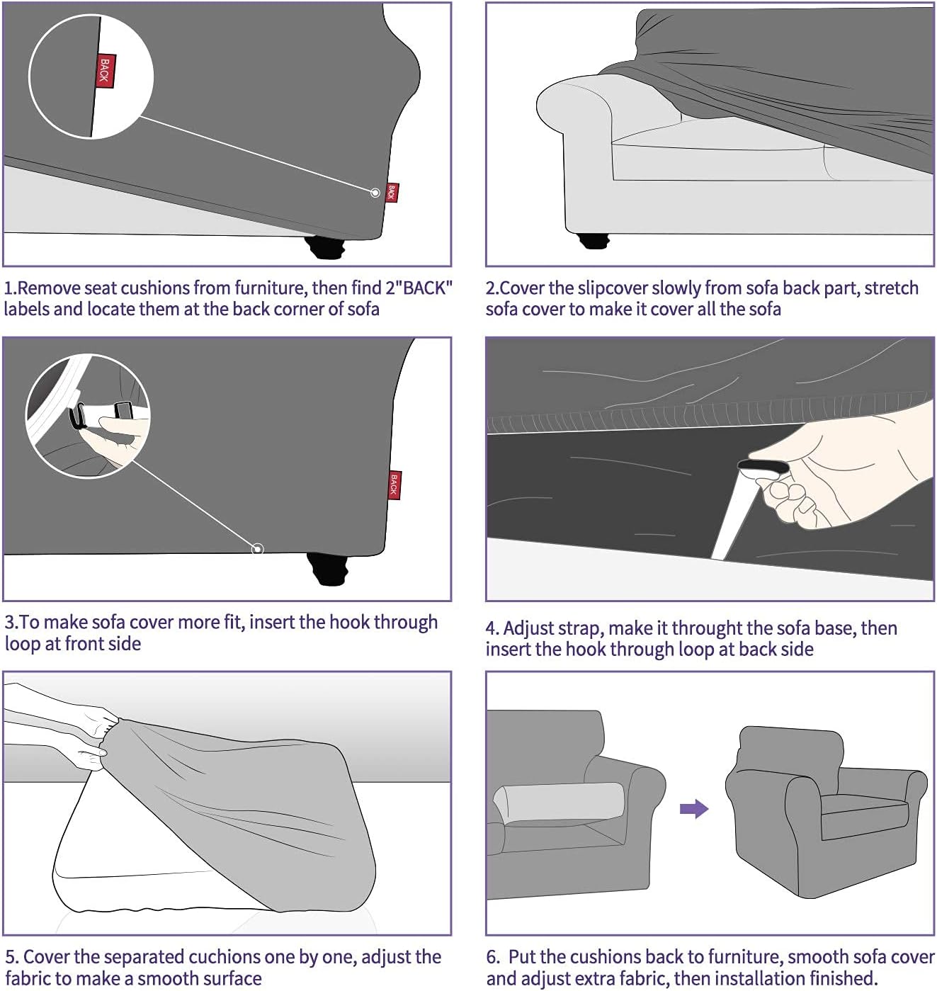 ZNSAYOTX Luxury Velvet Chair Slipcovers with Arms 2 Piece Stretch Chair Covers for Living Room Soft Armchair Slipcover Anti Slip Dog Pet Friendly Furniture Protector (Deep Teal),30"-47"(1 Cushion)