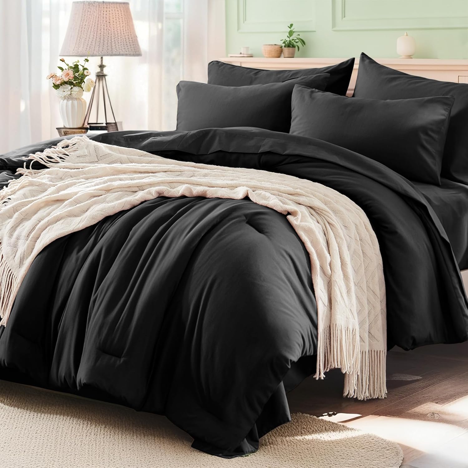 Queen Comforter Set 7 Pieces