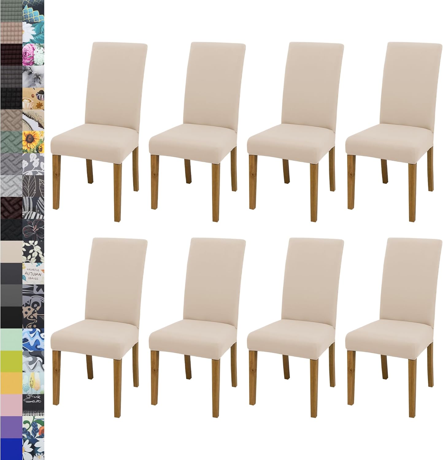 Dining Chair Cover,Dining Room Chair Covers Set of 6,Stretch Kitchen Chair Cover,Washable Dining Chair Cover,Parsons Chair Slipcovers Protective,for Home,Restaurant,Banquet(Gray)