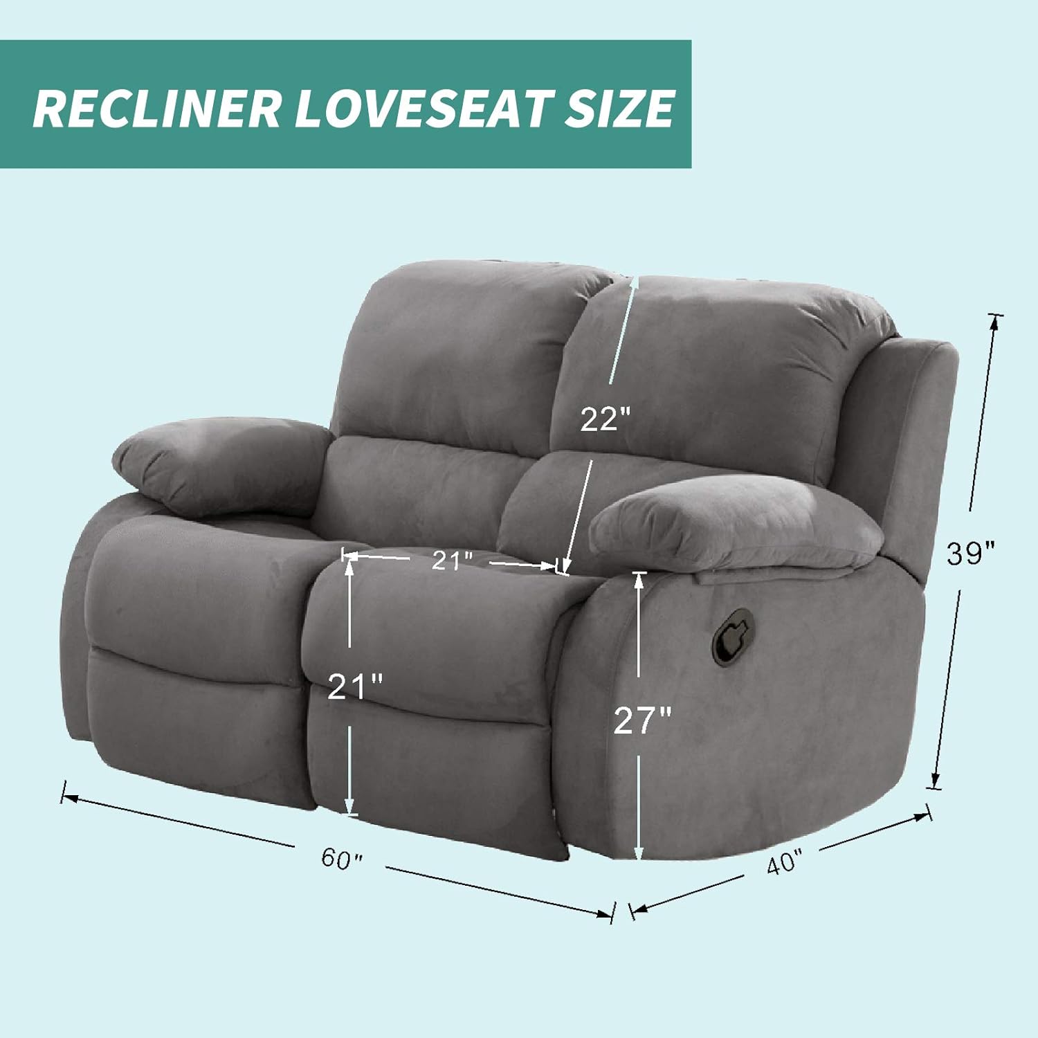 Stretch Loveseat Recliner Slipcover