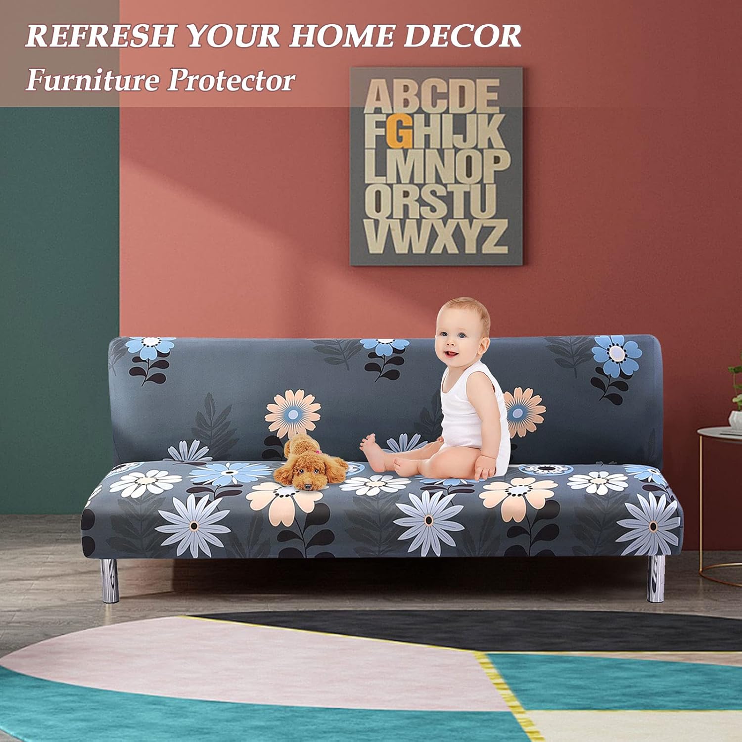 Armless Futon Slipcovers