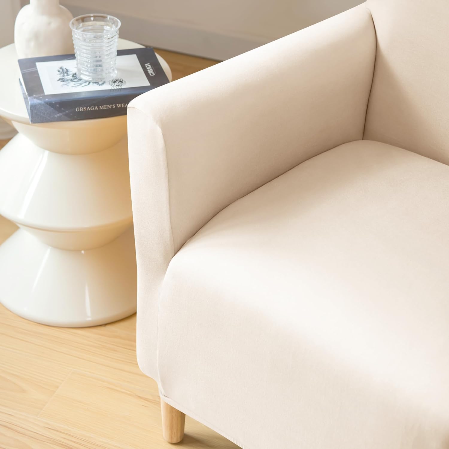 Printed Banquet Armchair Slipcovers Soft Chair Covers Armchair 1-Piece Stretch Chair Covers for Living Room Nonslip Outdoor Armchair Slipcover Kids Pets Friendly Furniture Protector,01