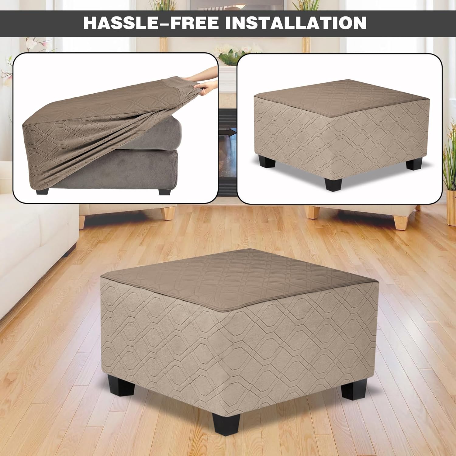 Waterproof Square Ottoman Covers