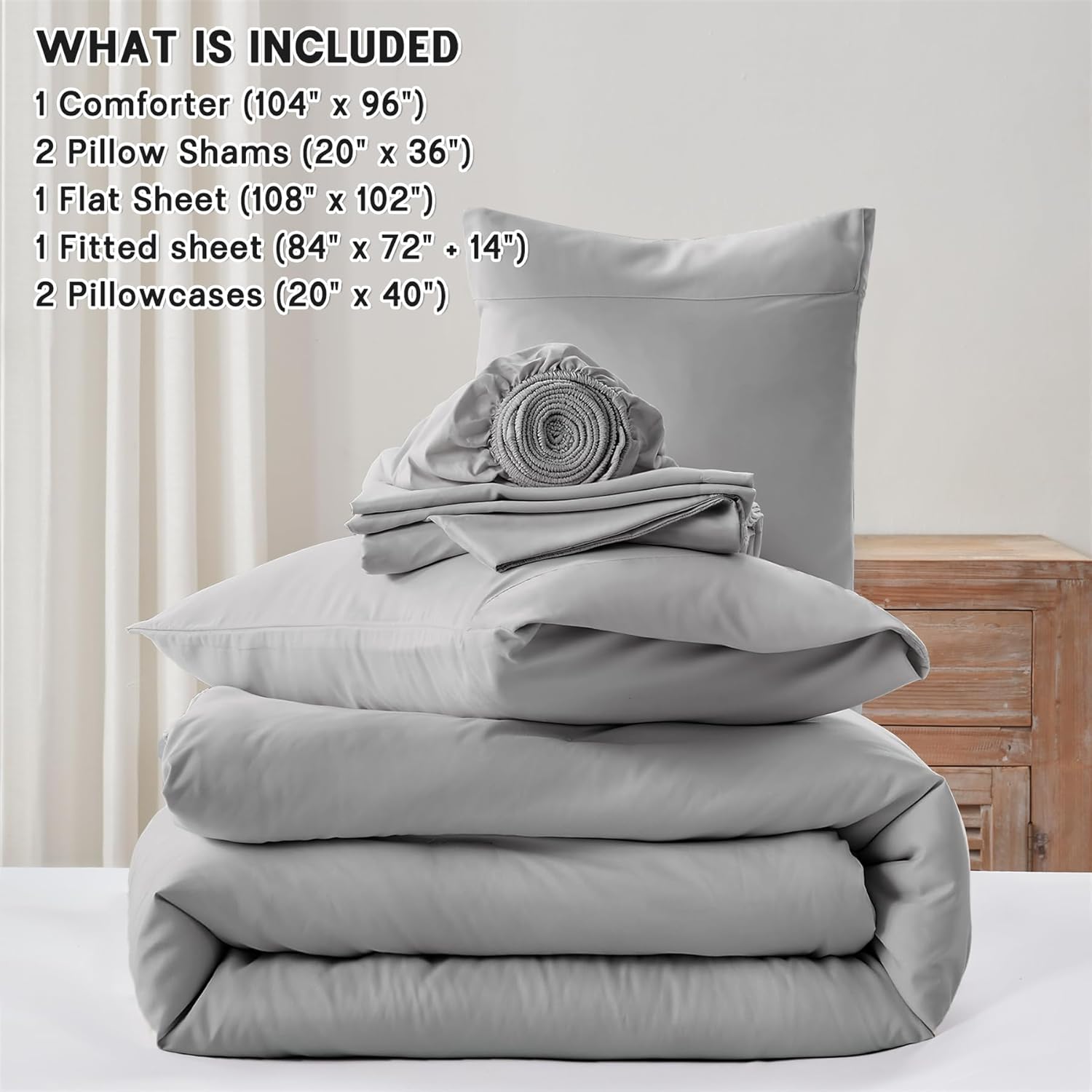 Queen Comforter Set 7 Pieces
