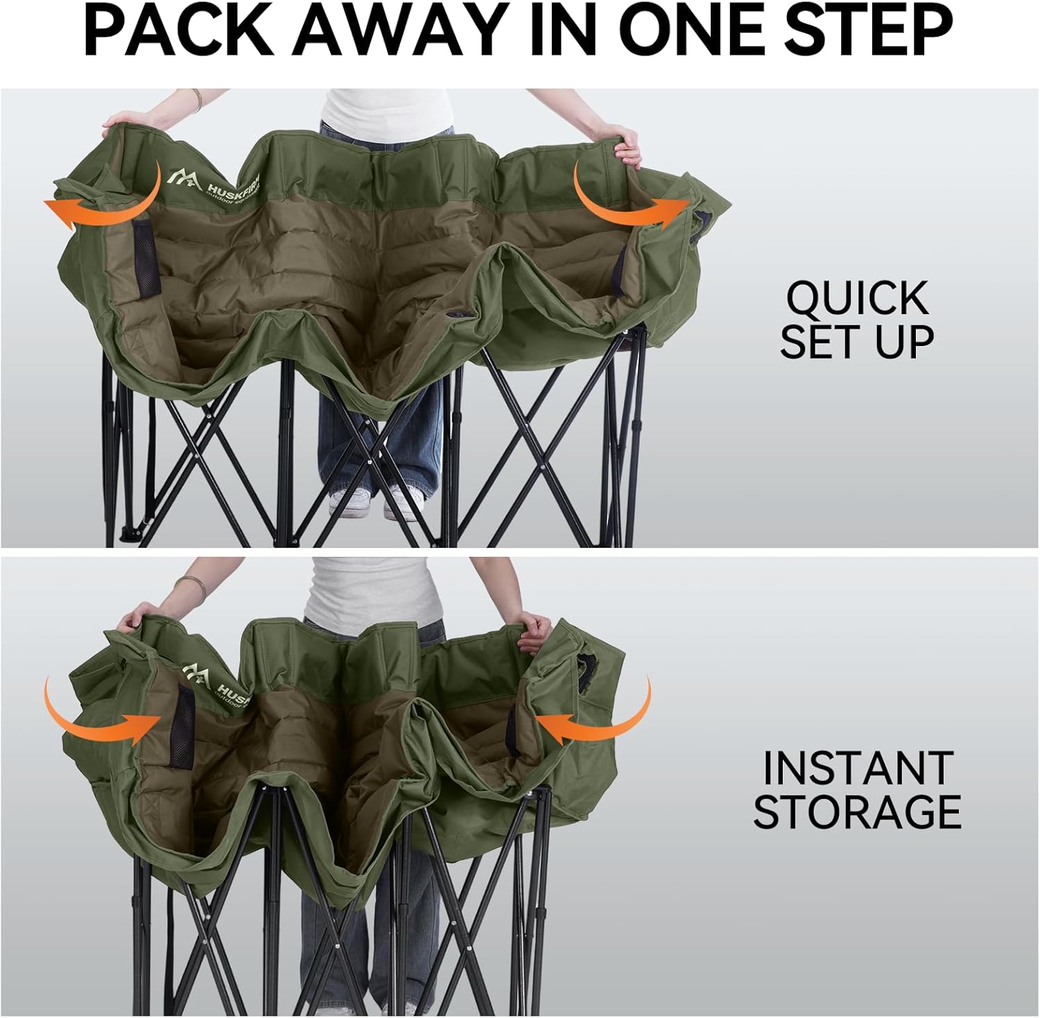 Loveseat Padded Camp Chair