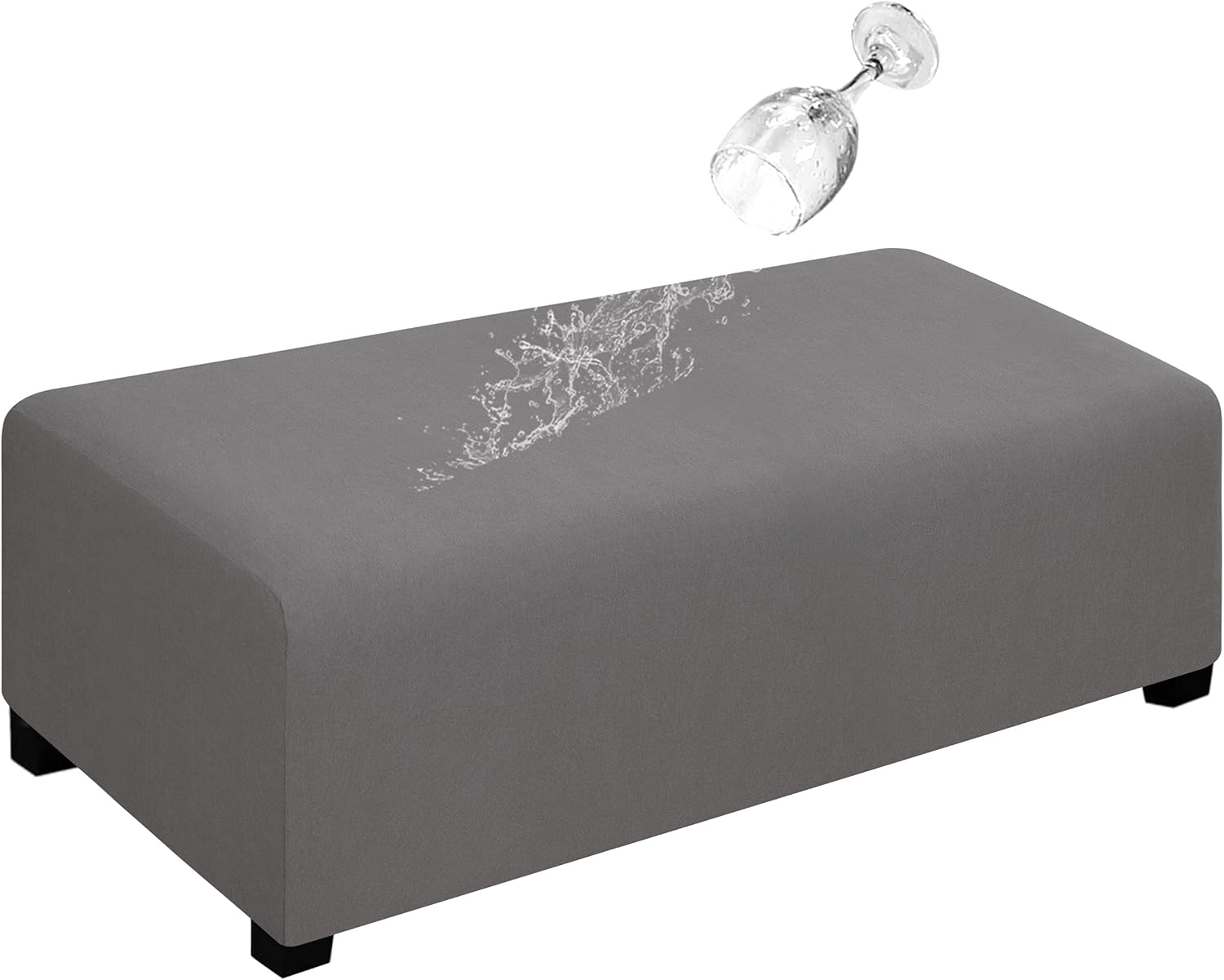Dual Waterproof Stretch Ottoman Cover