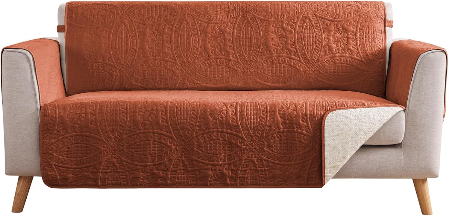 Beige Quilted Recliner Covers, Water-Repellent Recliner Slipcovers, Lazy Boy Chair Covers, Pet Friendly Recliner Cover for Dogs Cats, Washable Furniture Protector (Recliner 22", Beige Cream)