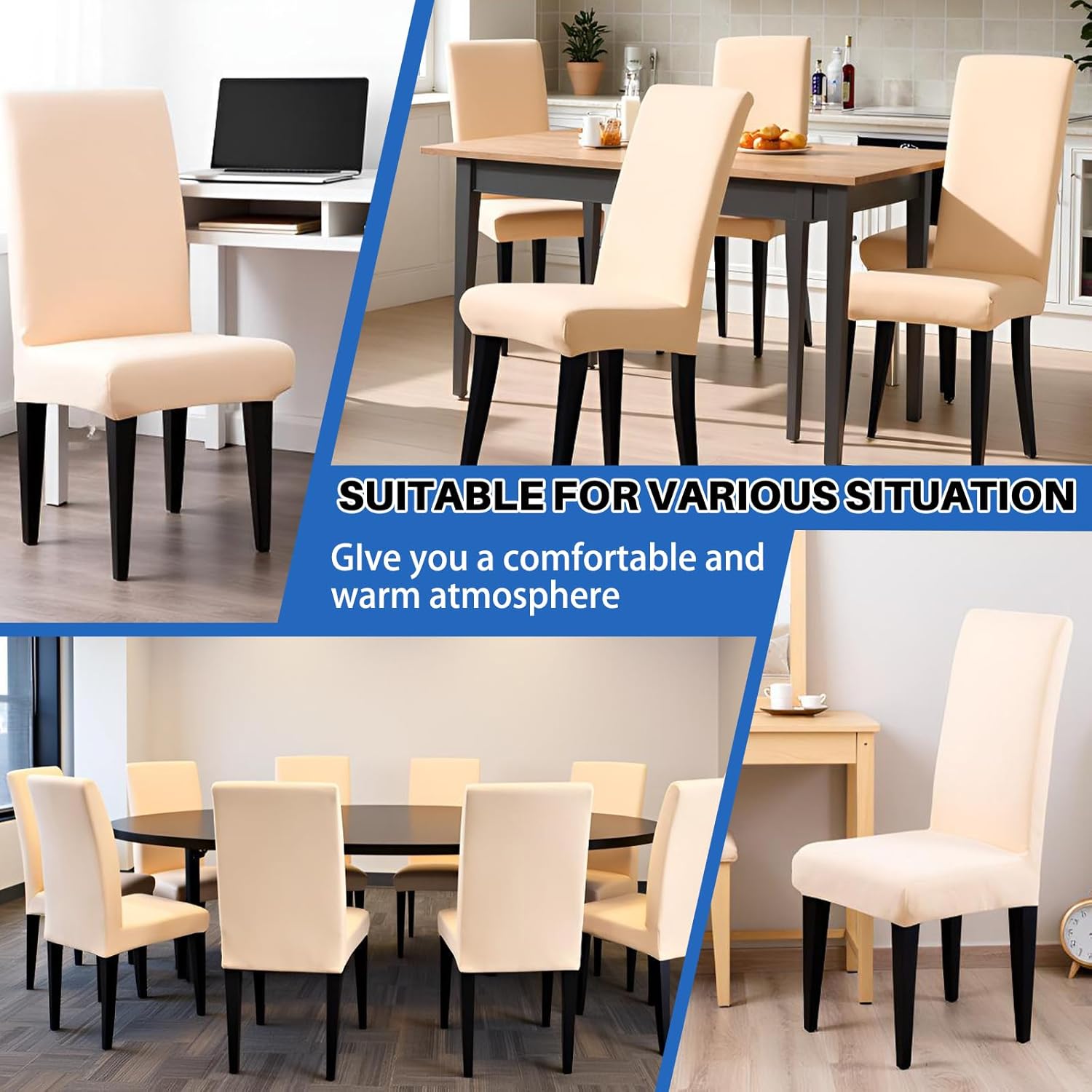 High Stretch Chair Covers for Dining Chairs