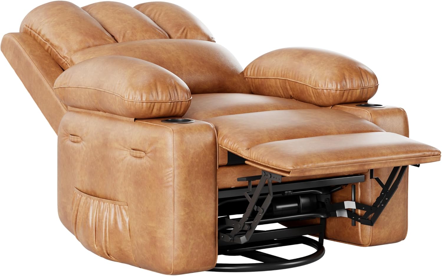 Leather Recliner Chair, Manual Recliner