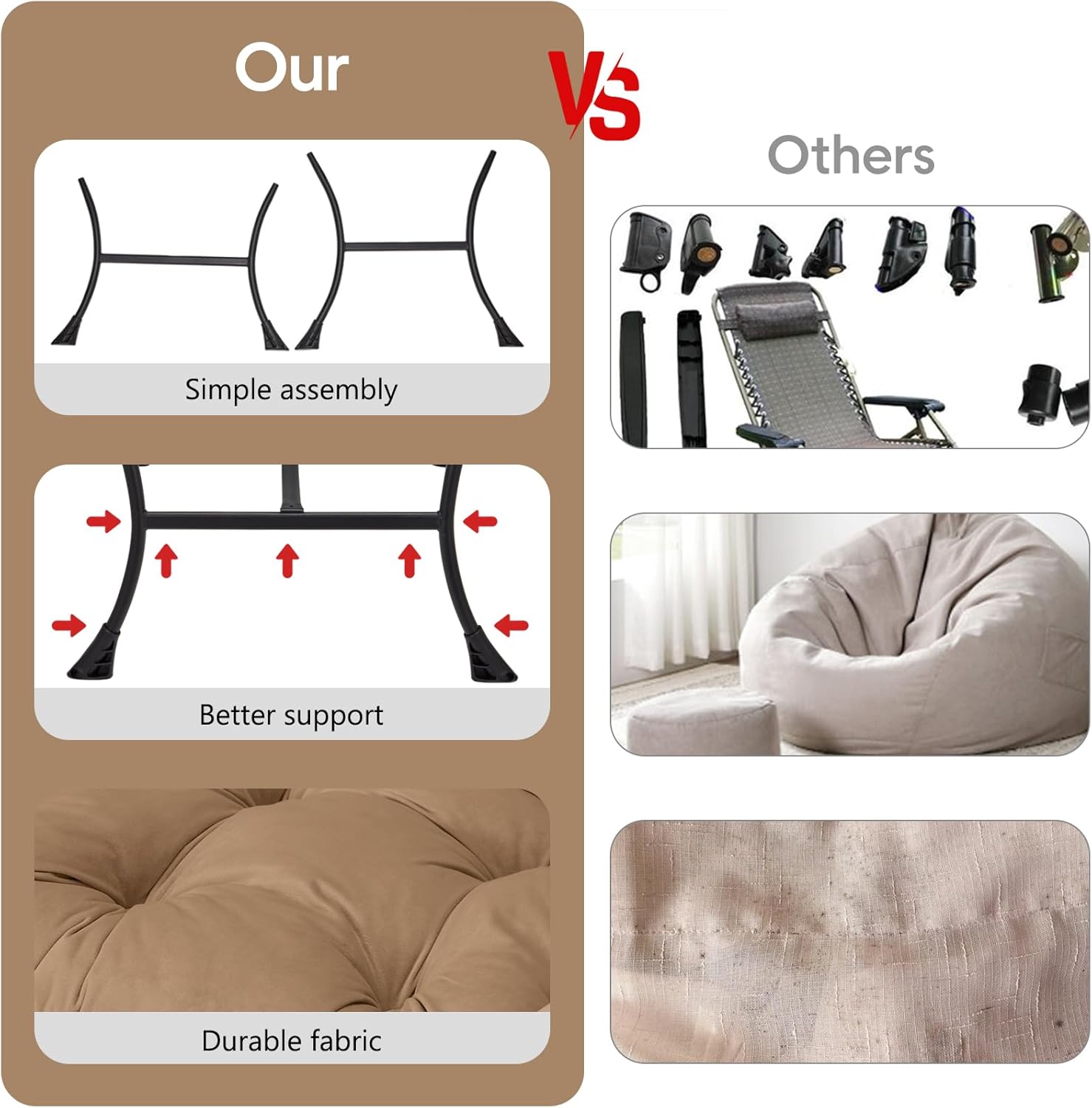 Lazy Chair with Folding Ottoman