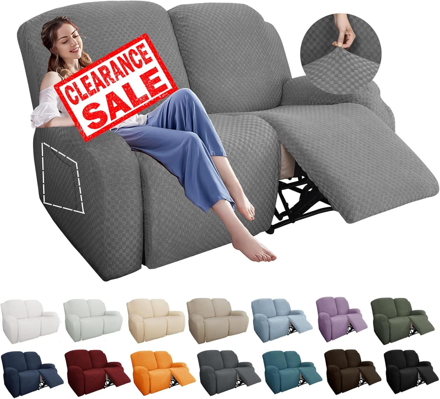 Stretch Loveseat Recliner Slipcover