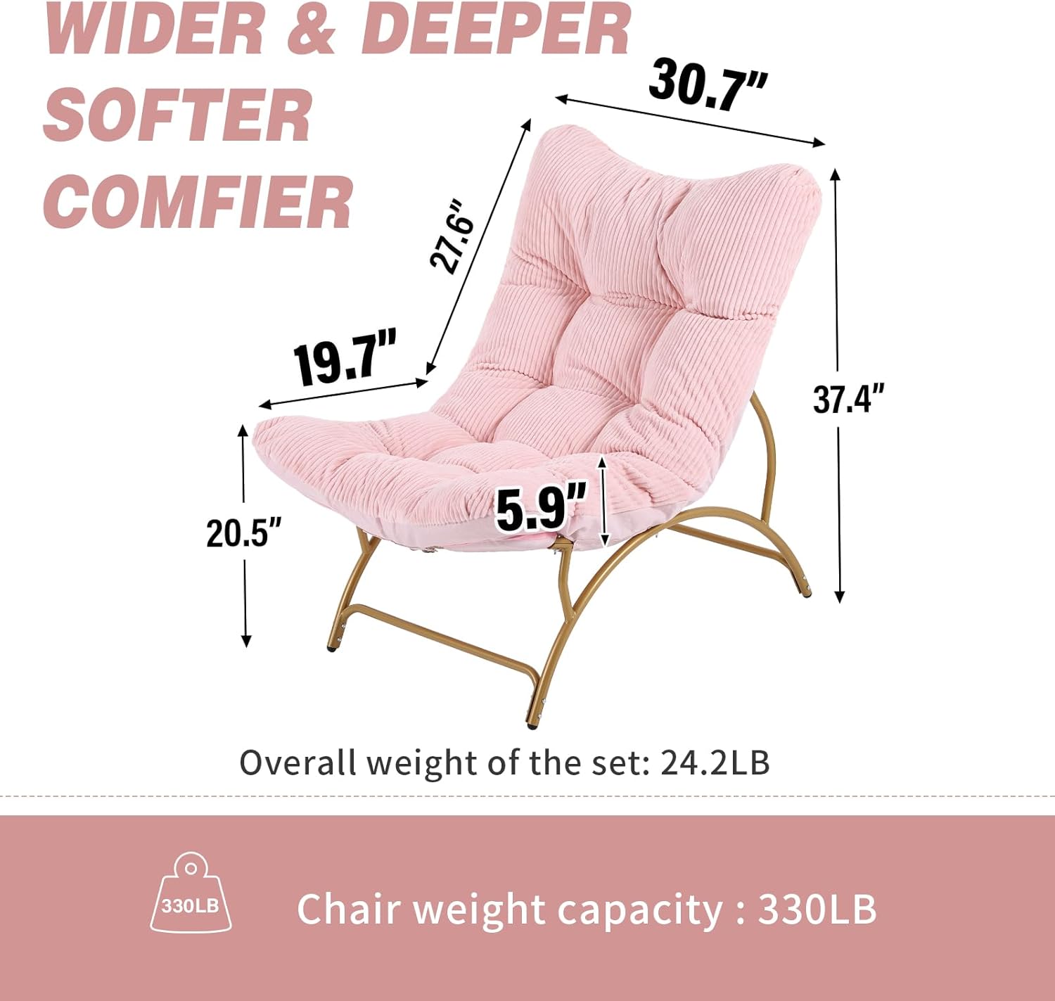 Accent Chair with Ottoman