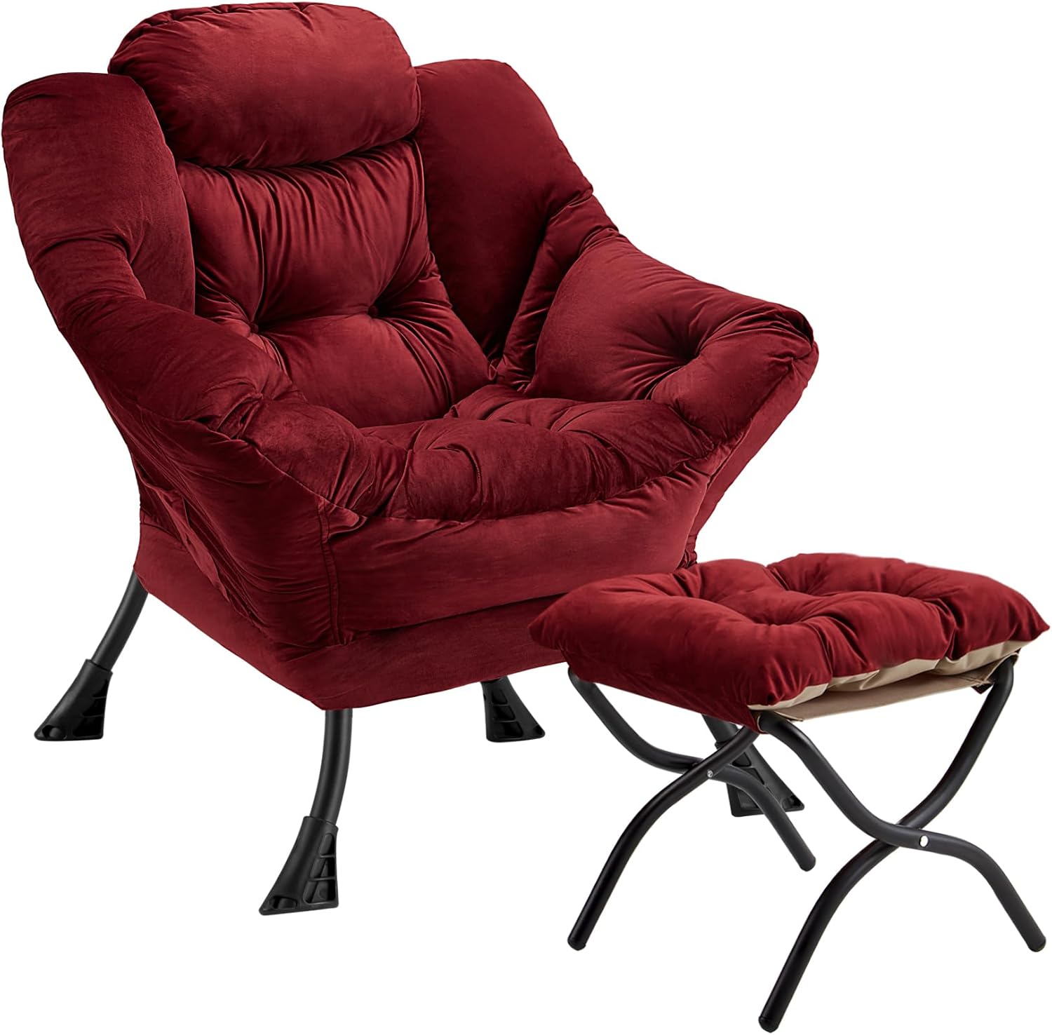 Lazy Chair with Folding Ottoman