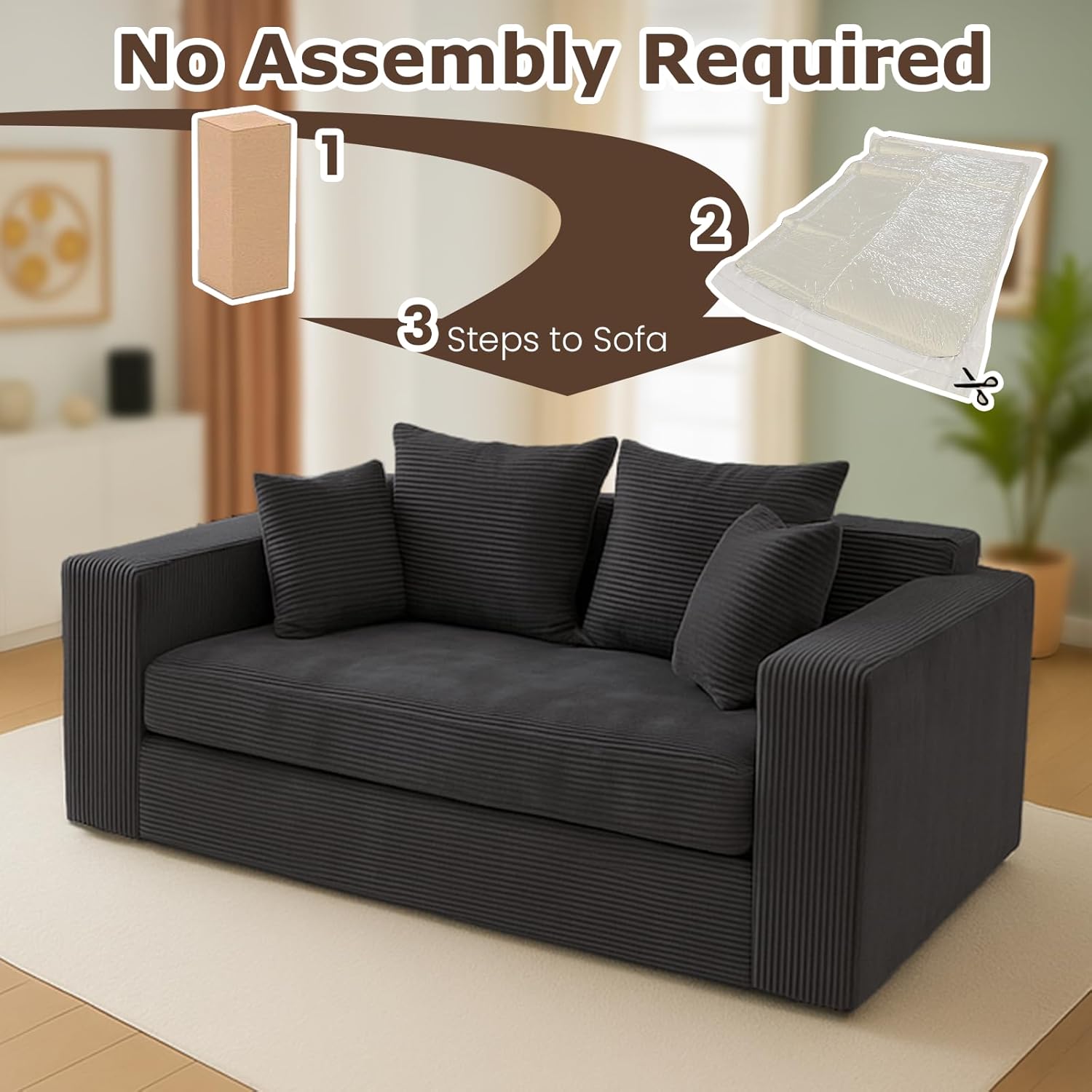 3 in 1 Loveseat Folding Couch