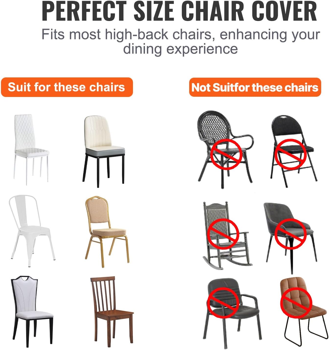 100 Pcs White Chair Covers