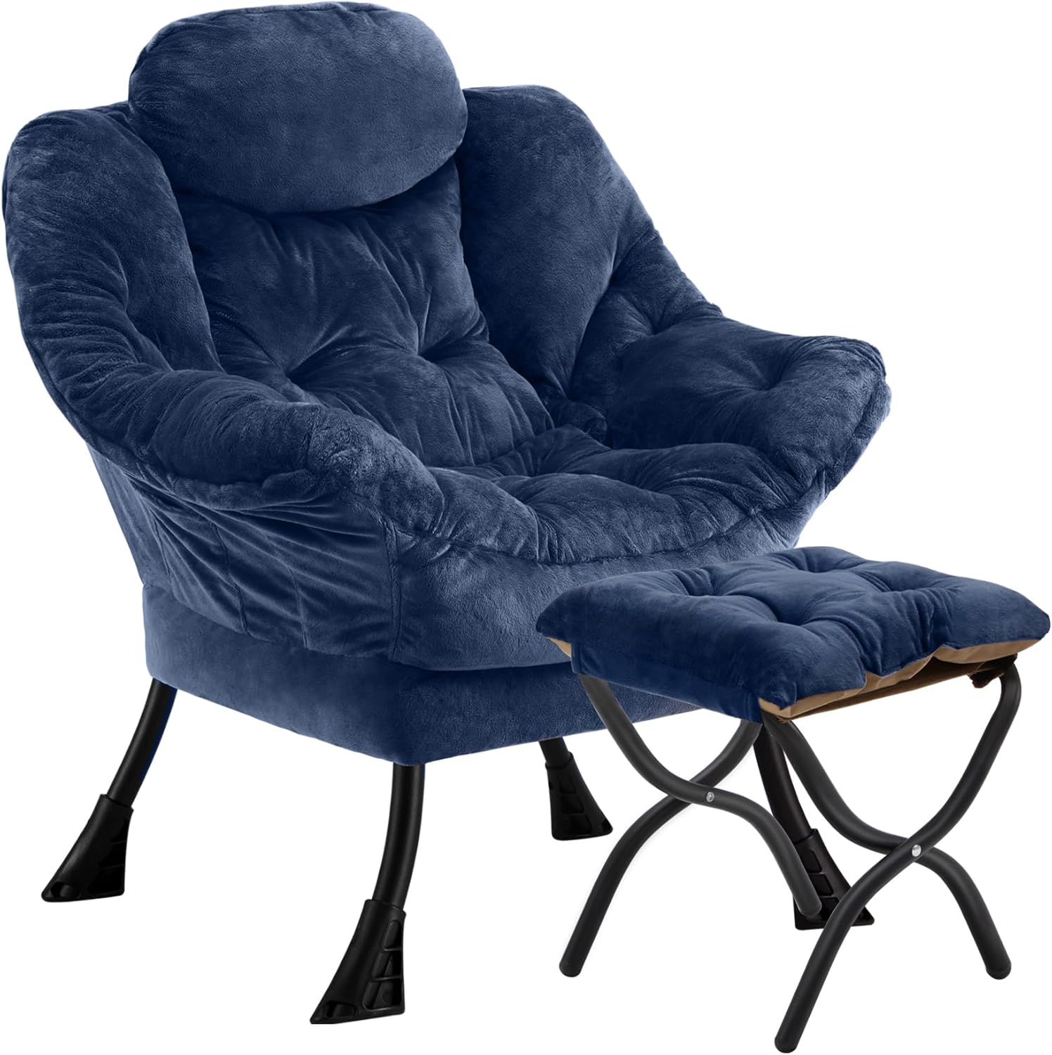 Lazy Chair with Folding Ottoman