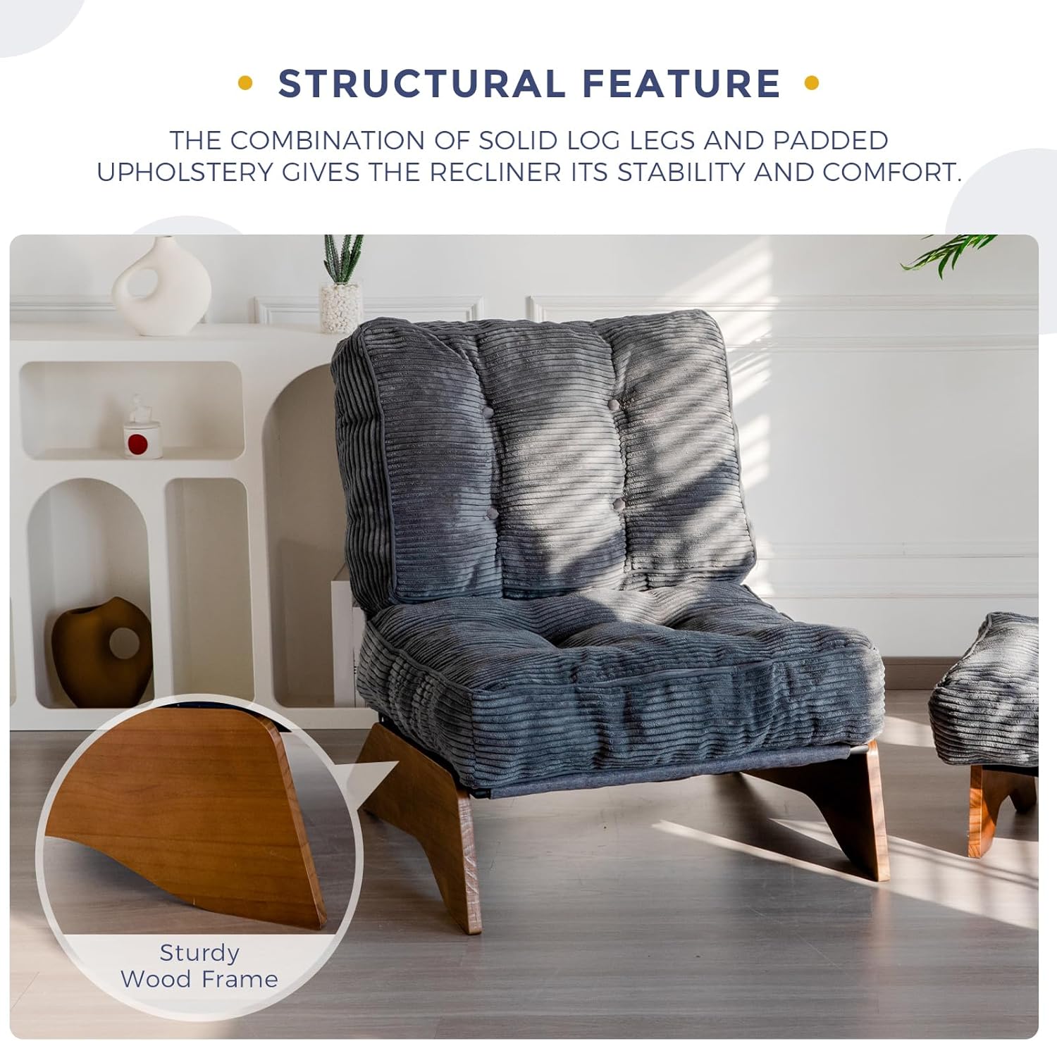 Accent Chair with Ottoman