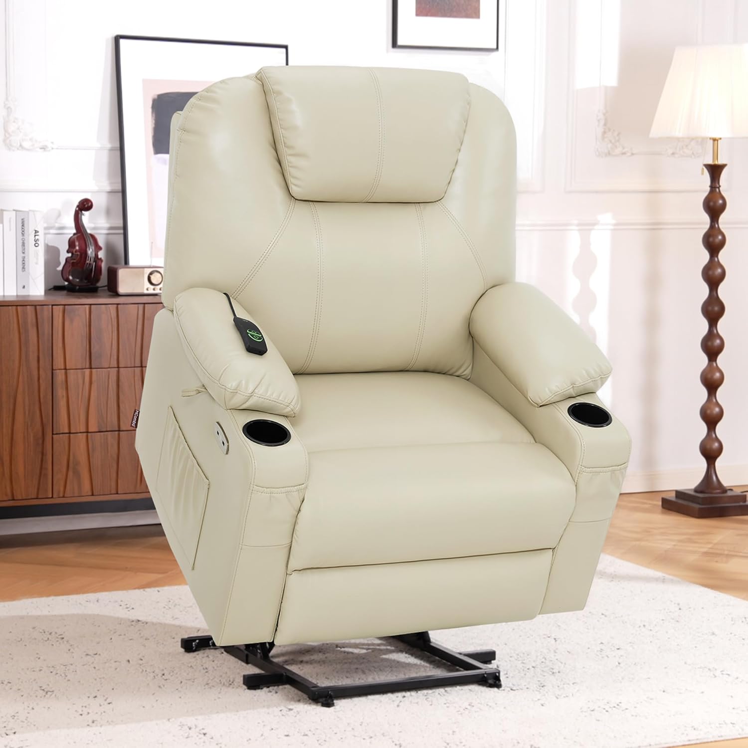 Electric Power Lift Recliner Chair Sofa with Massage and Heat