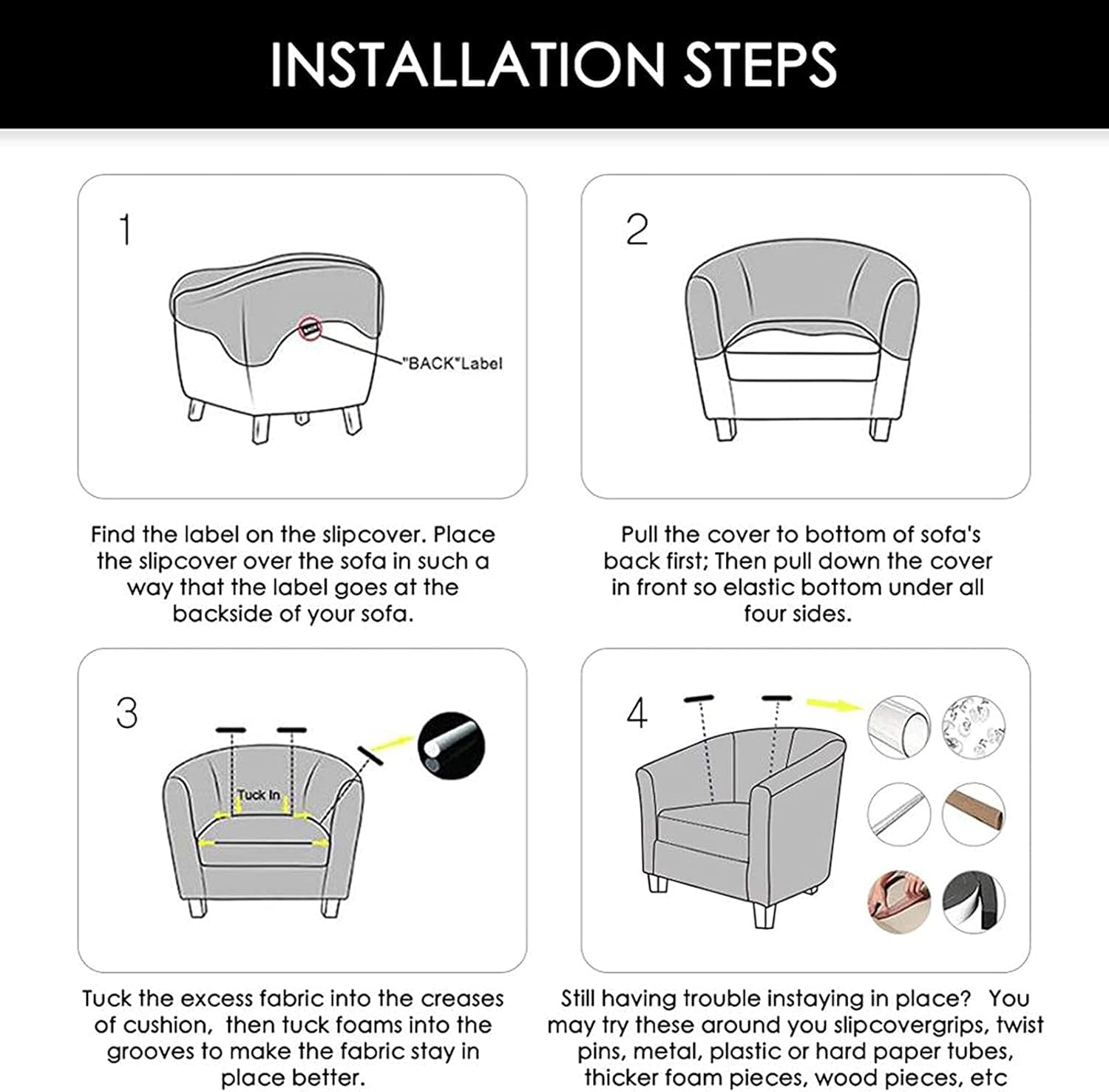 Club Chair Slipcover