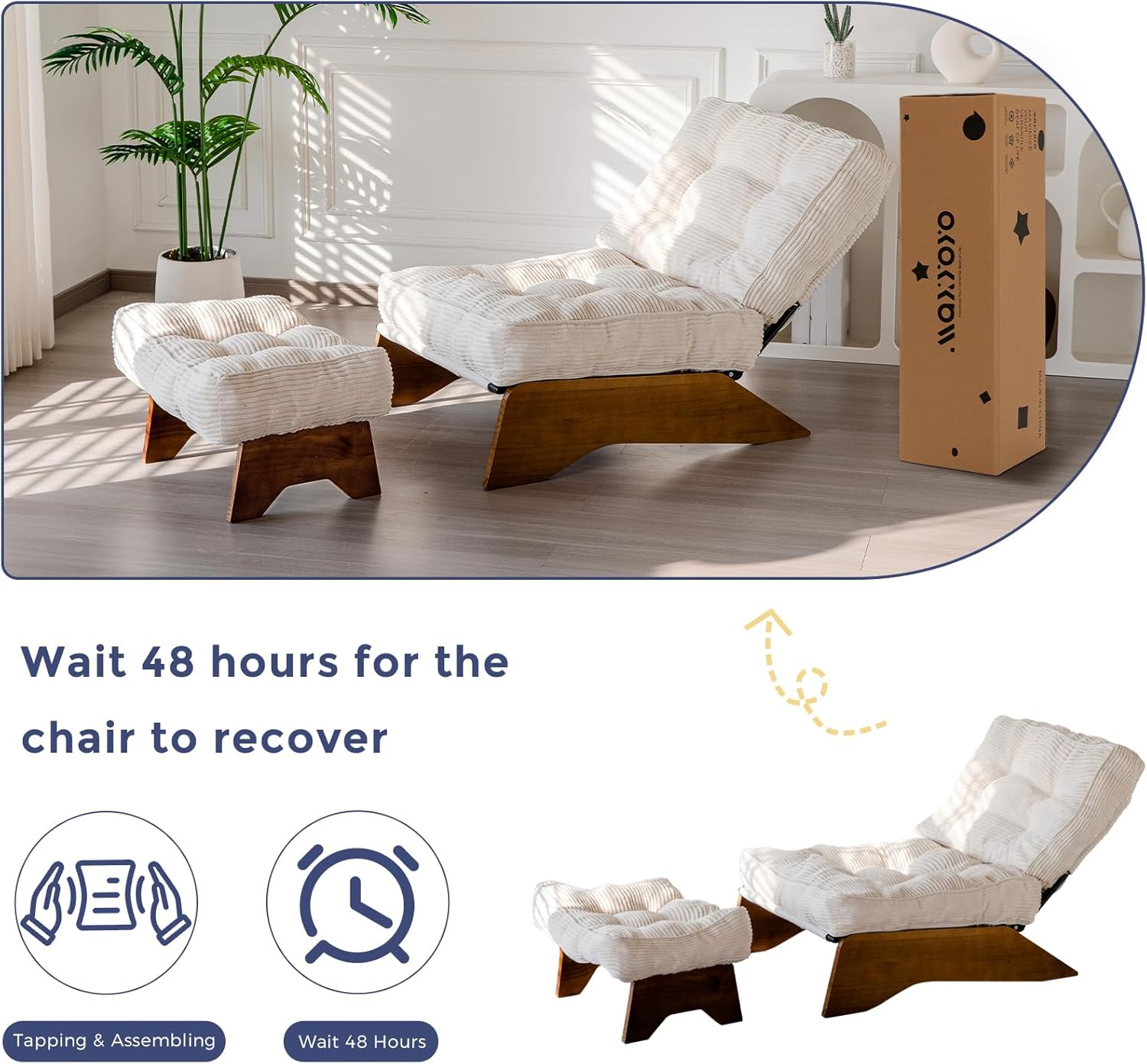 Accent Chair with Ottoman