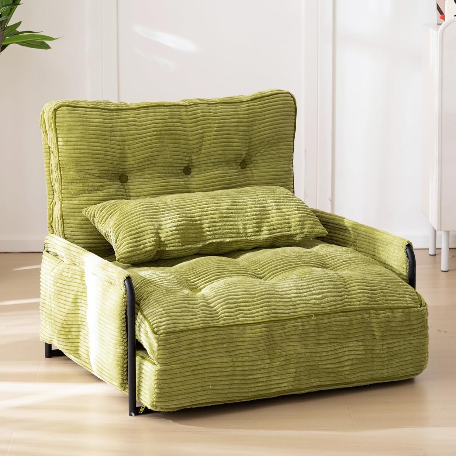 Adjustable Floor Sofa Couch with Pillow