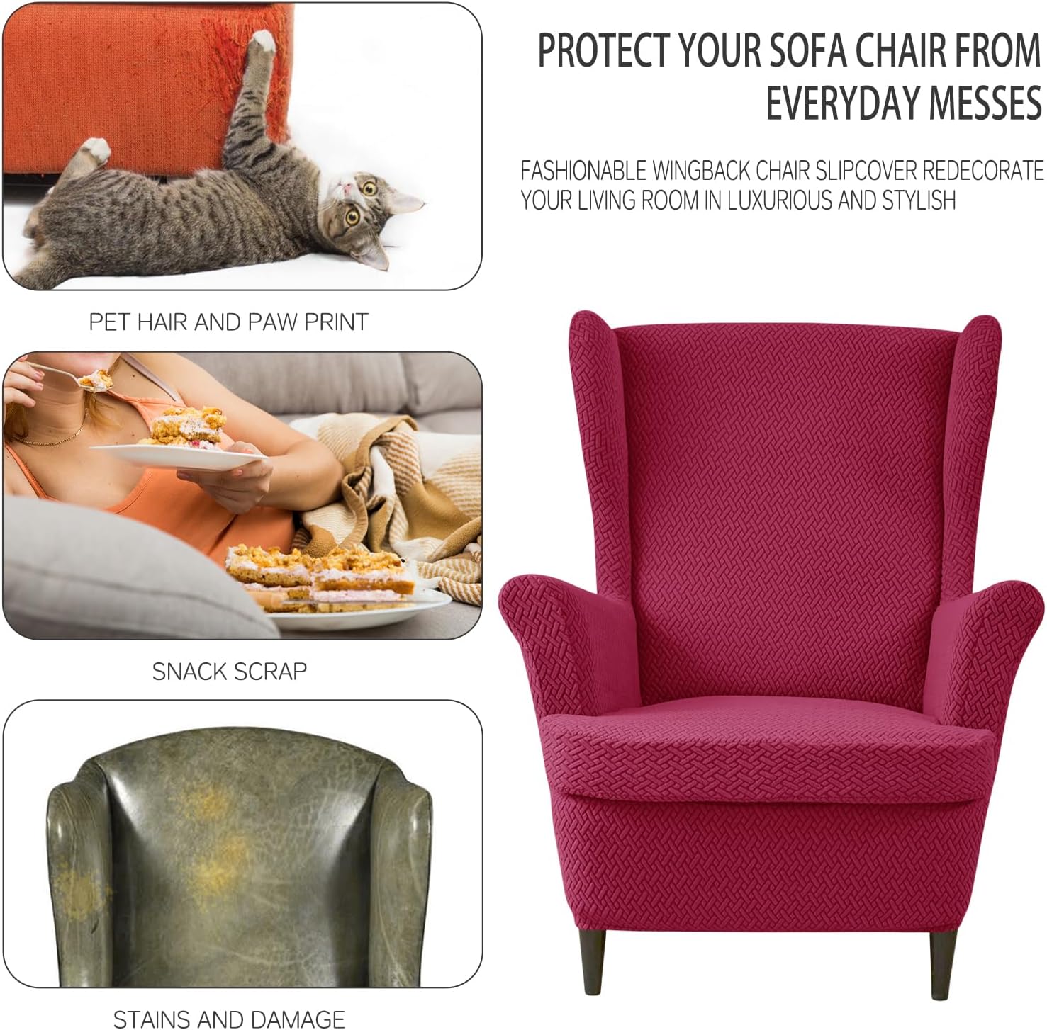 Wingback Chair Cover