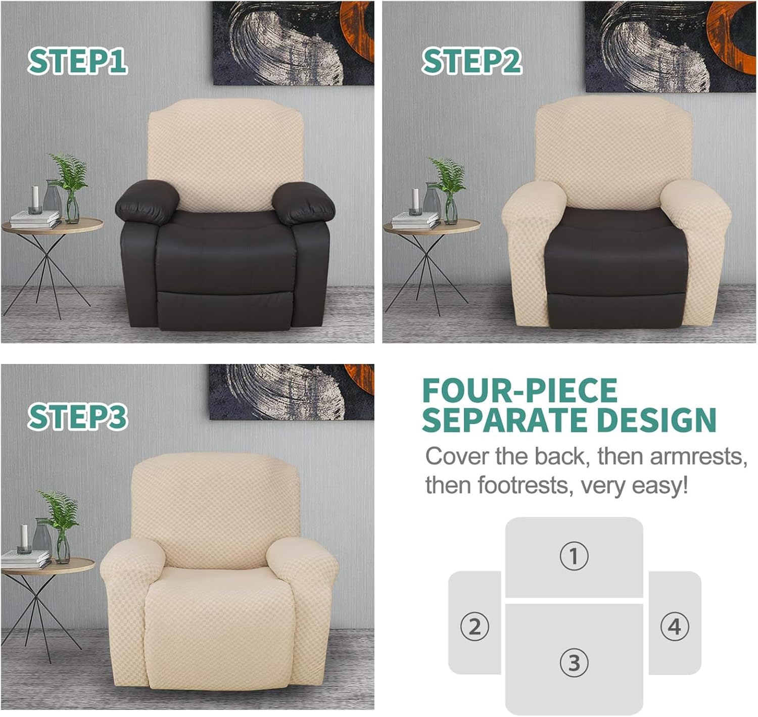 Stretch Loveseat Recliner Slipcover