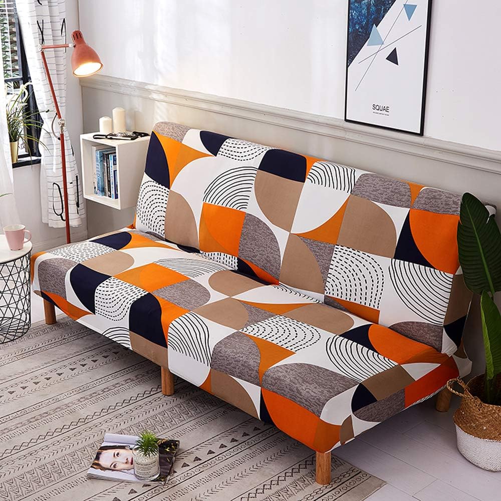 Armless Sofa Cover Futon Slipcover