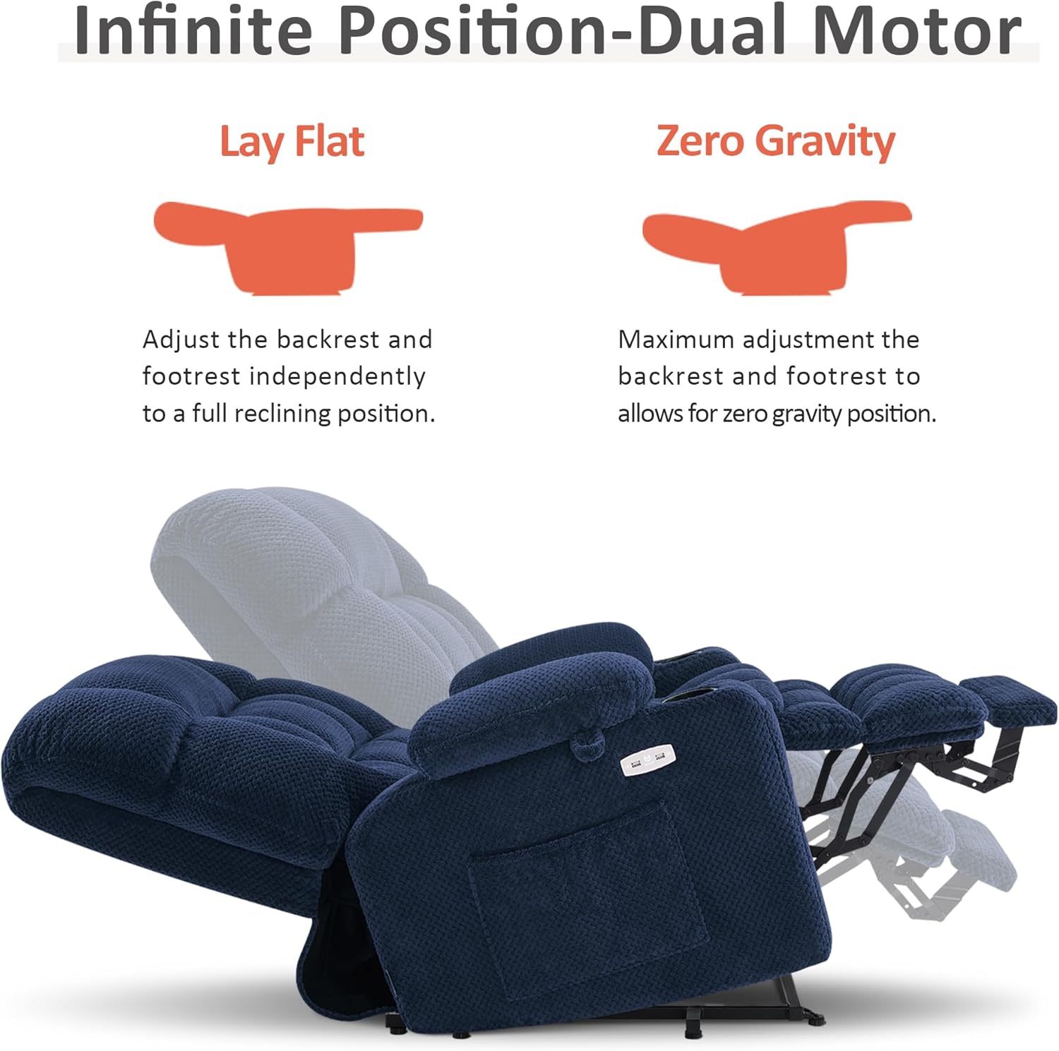 Dual Motor Large Power Lift Recliner Chair