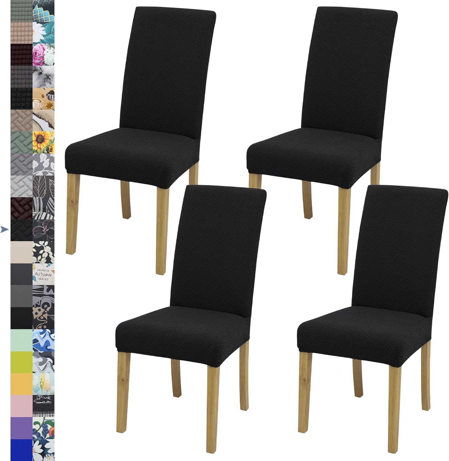 Dining Chair Cover,Dining Room Chair Covers Set of 6,Stretch Kitchen Chair Cover,Washable Dining Chair Cover,Parsons Chair Slipcovers Protective,for Home,Restaurant,Banquet(Gray)