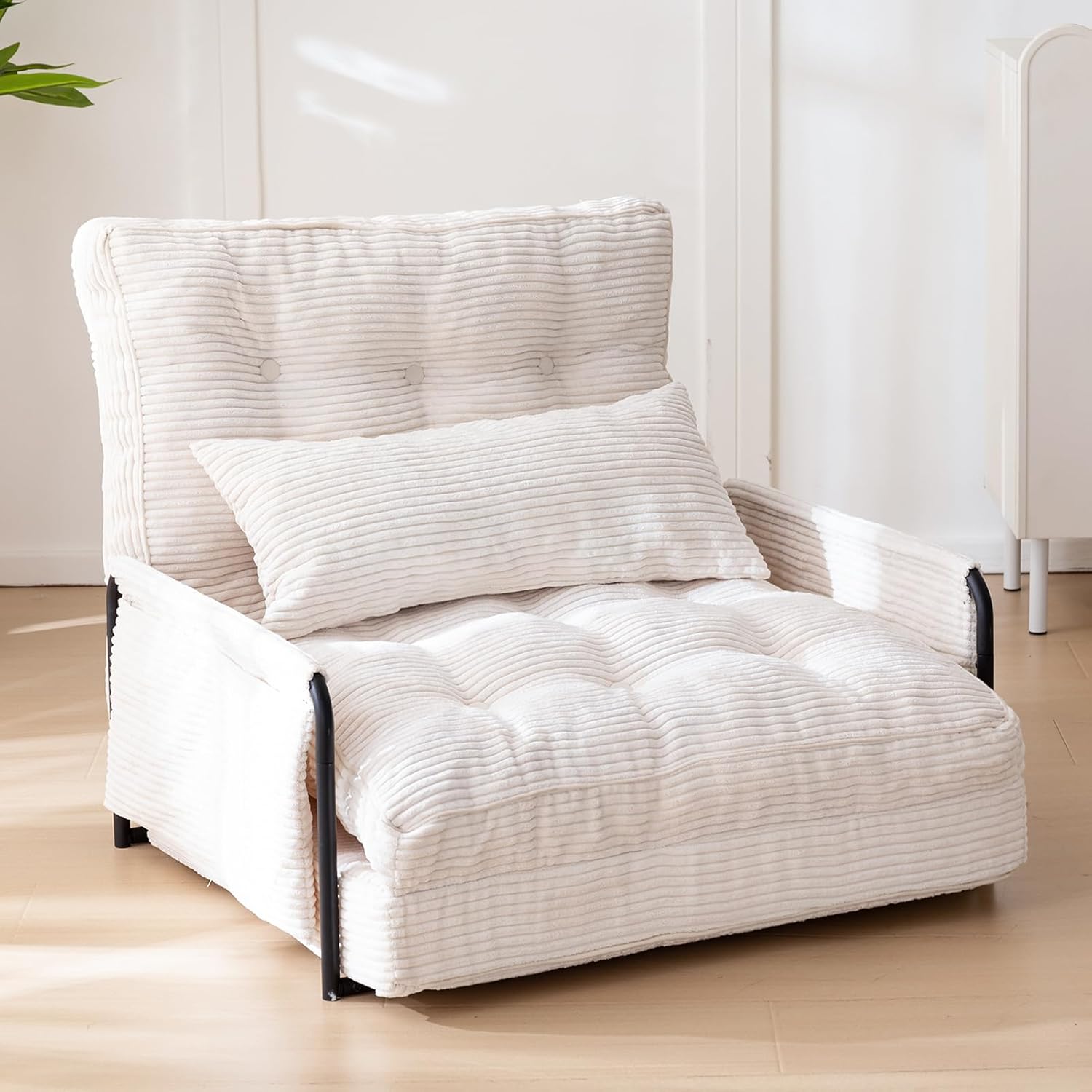 Adjustable Floor Sofa Couch with Pillow
