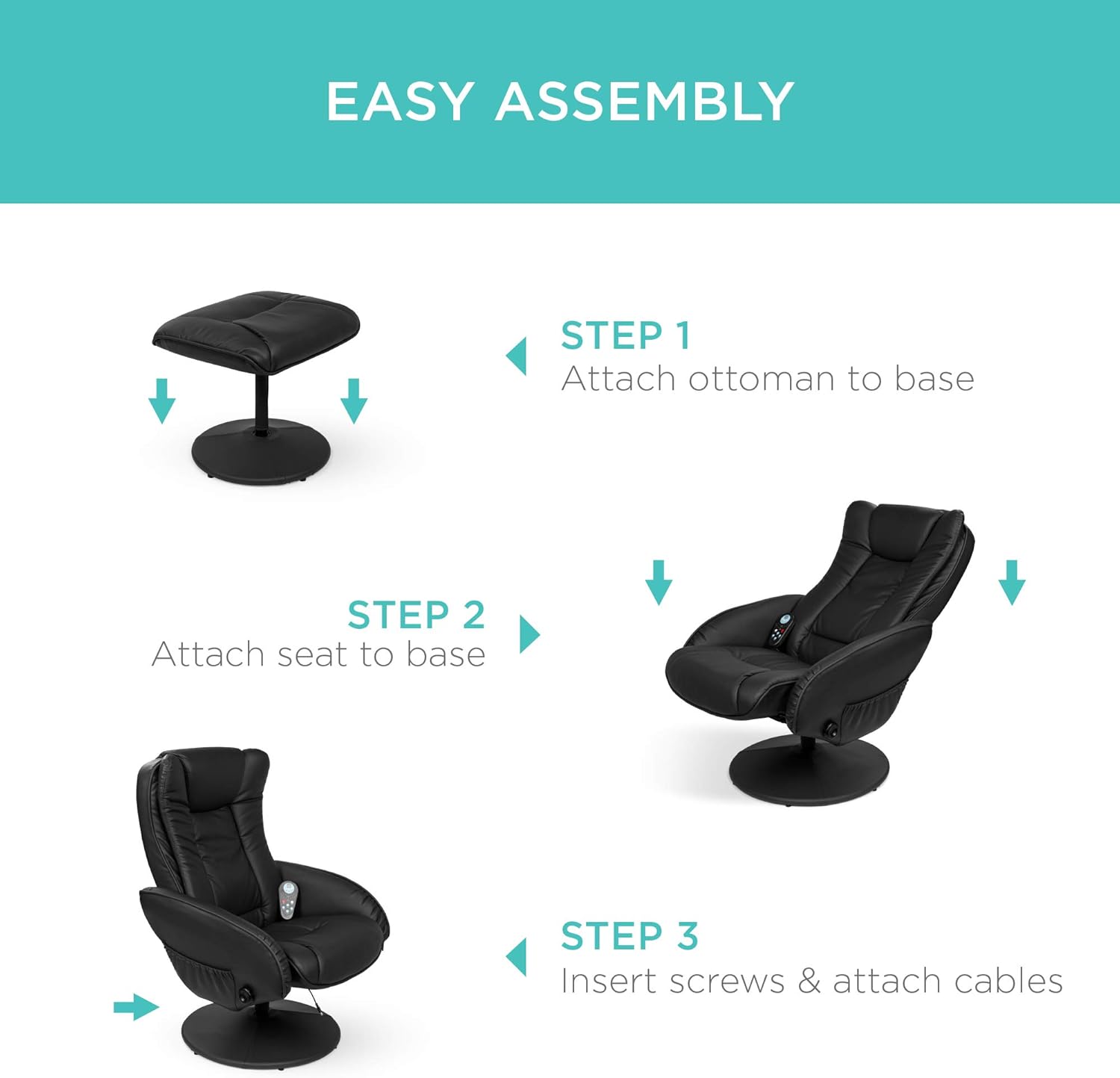 Faux Leather Electric Massage Recliner