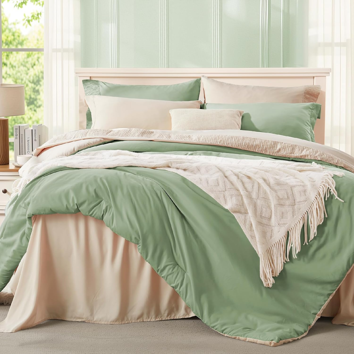 Queen Comforter Set 7 Pieces