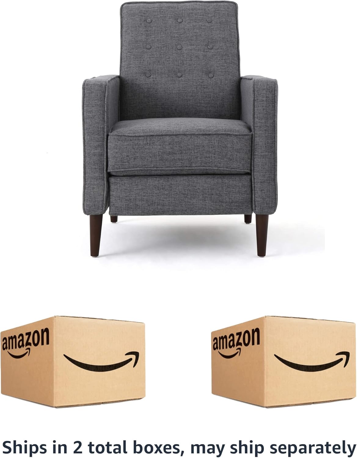 Modern Fabric Recliners, 2-Pcs Set