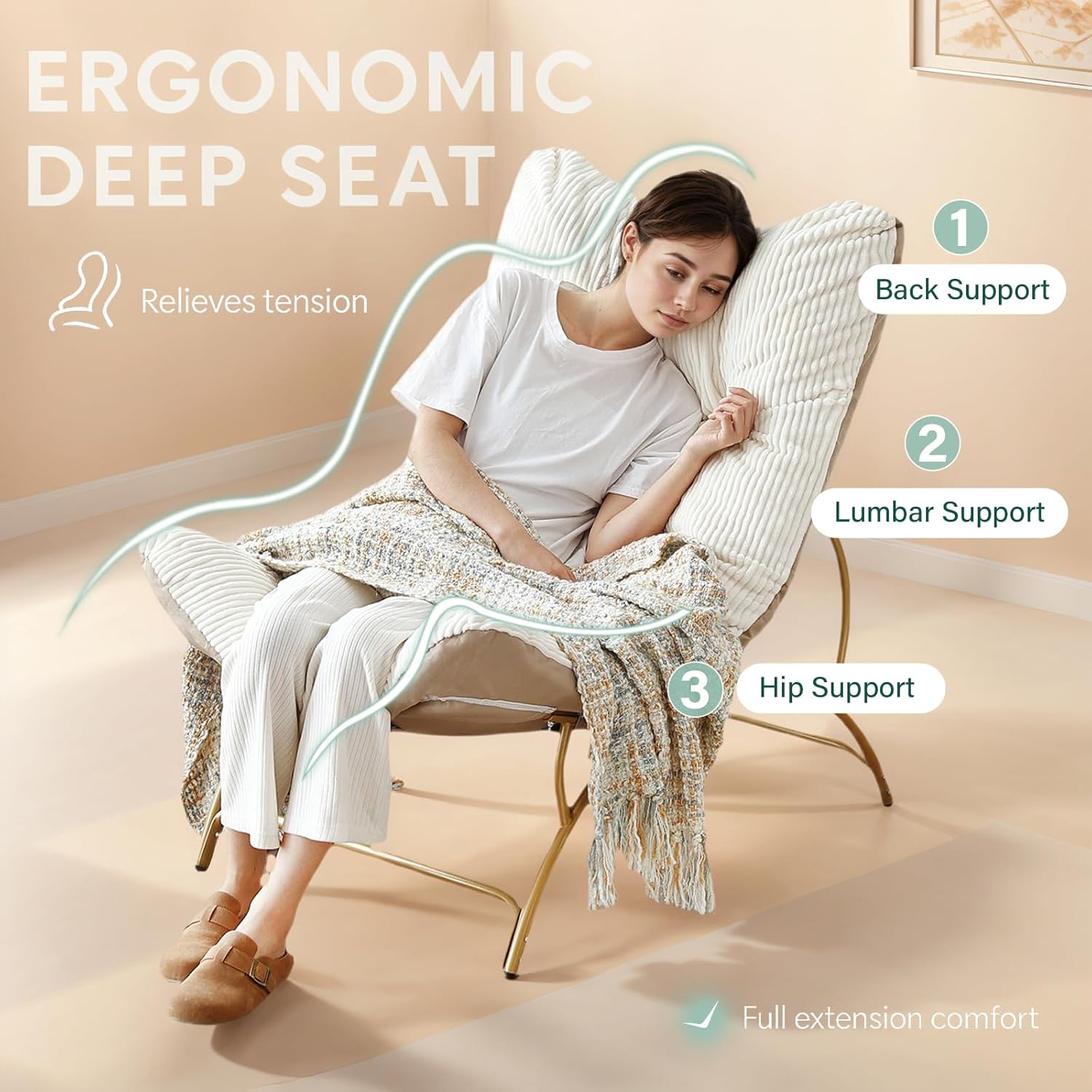 Accent Chair with Ottoman