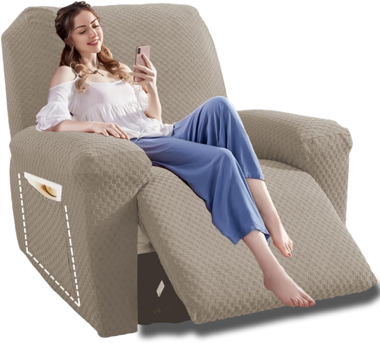 Stretch Loveseat Recliner Slipcover