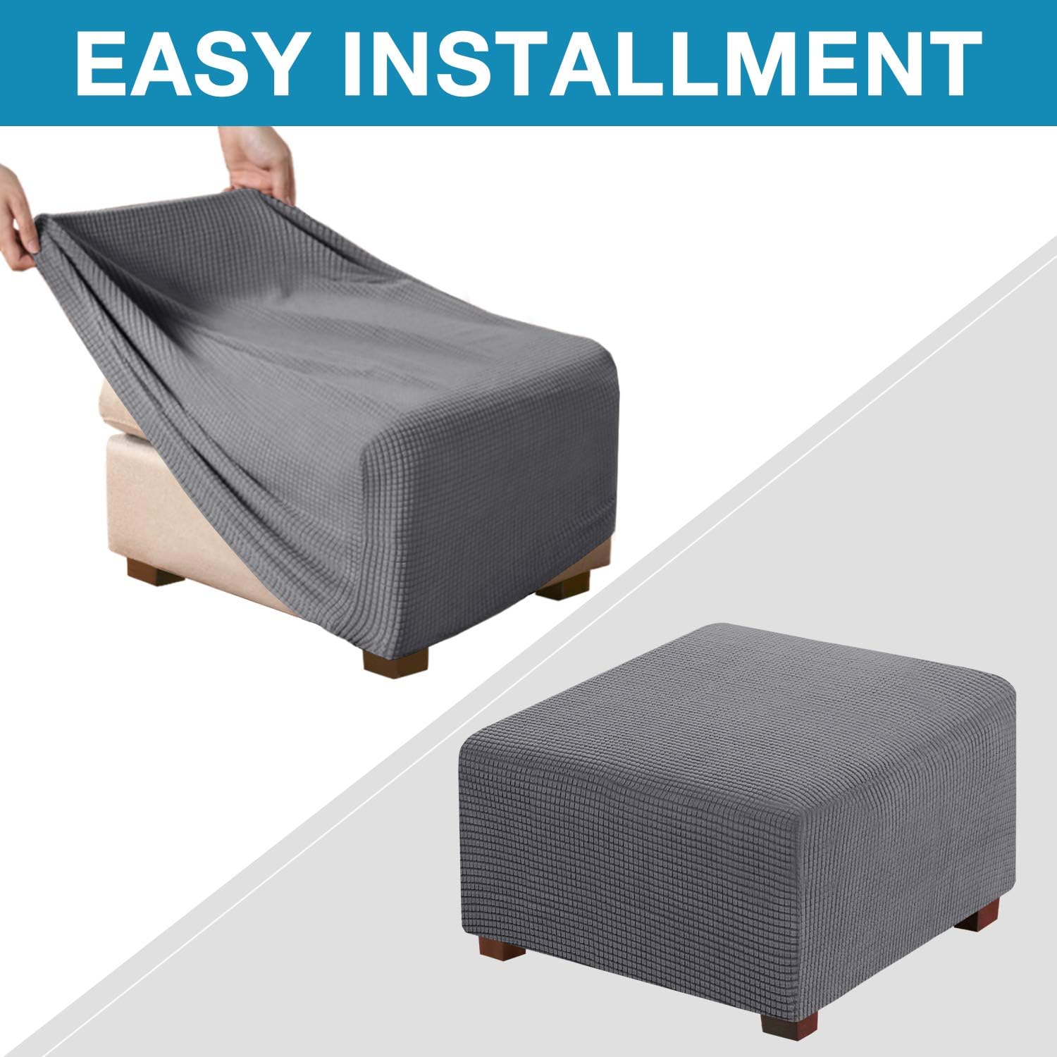 Square Ottoman Slipcovers