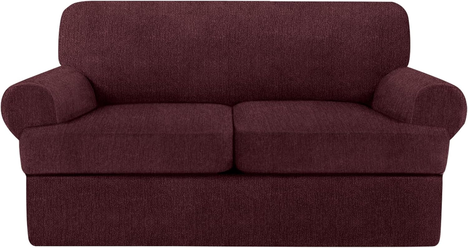 2 Pieces T Cushion Chair Covers