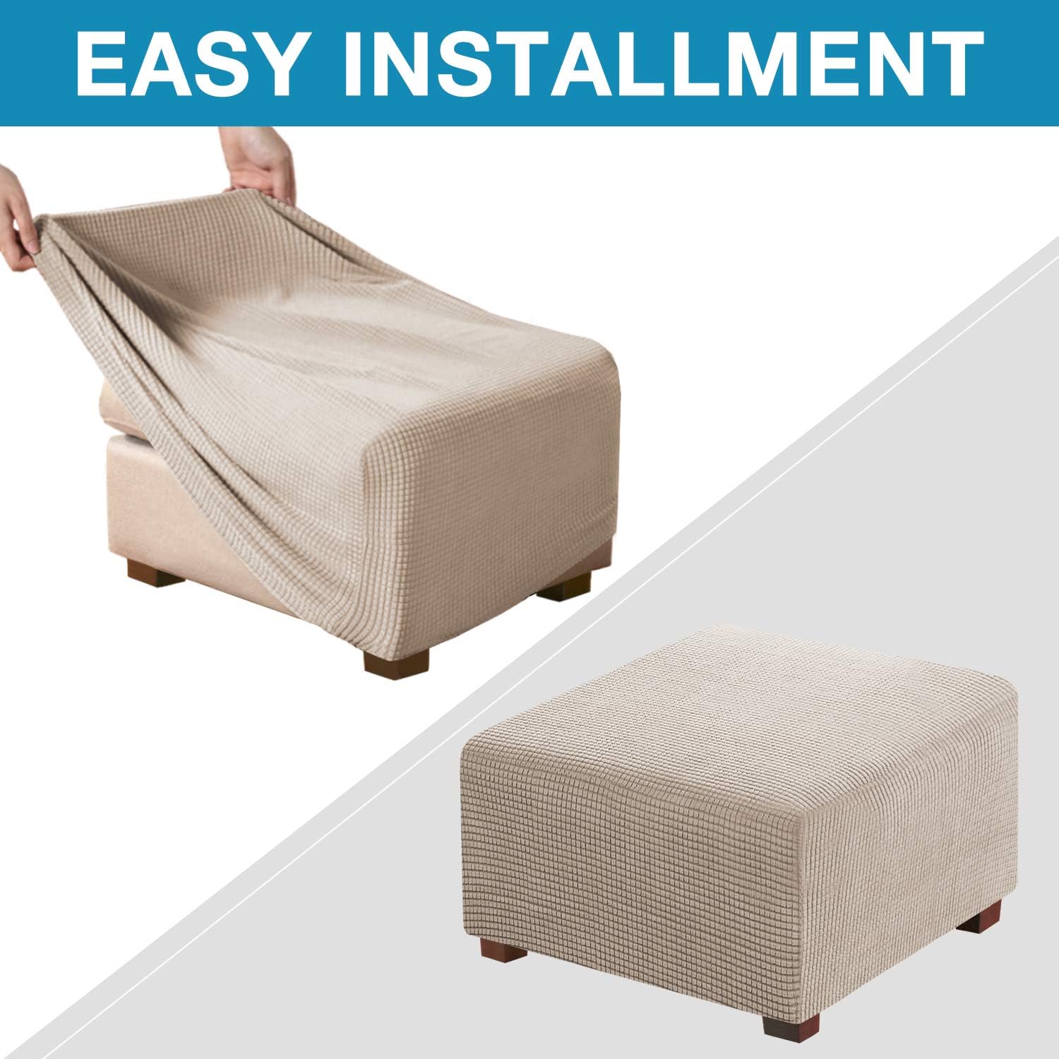 Square Ottoman Slipcovers