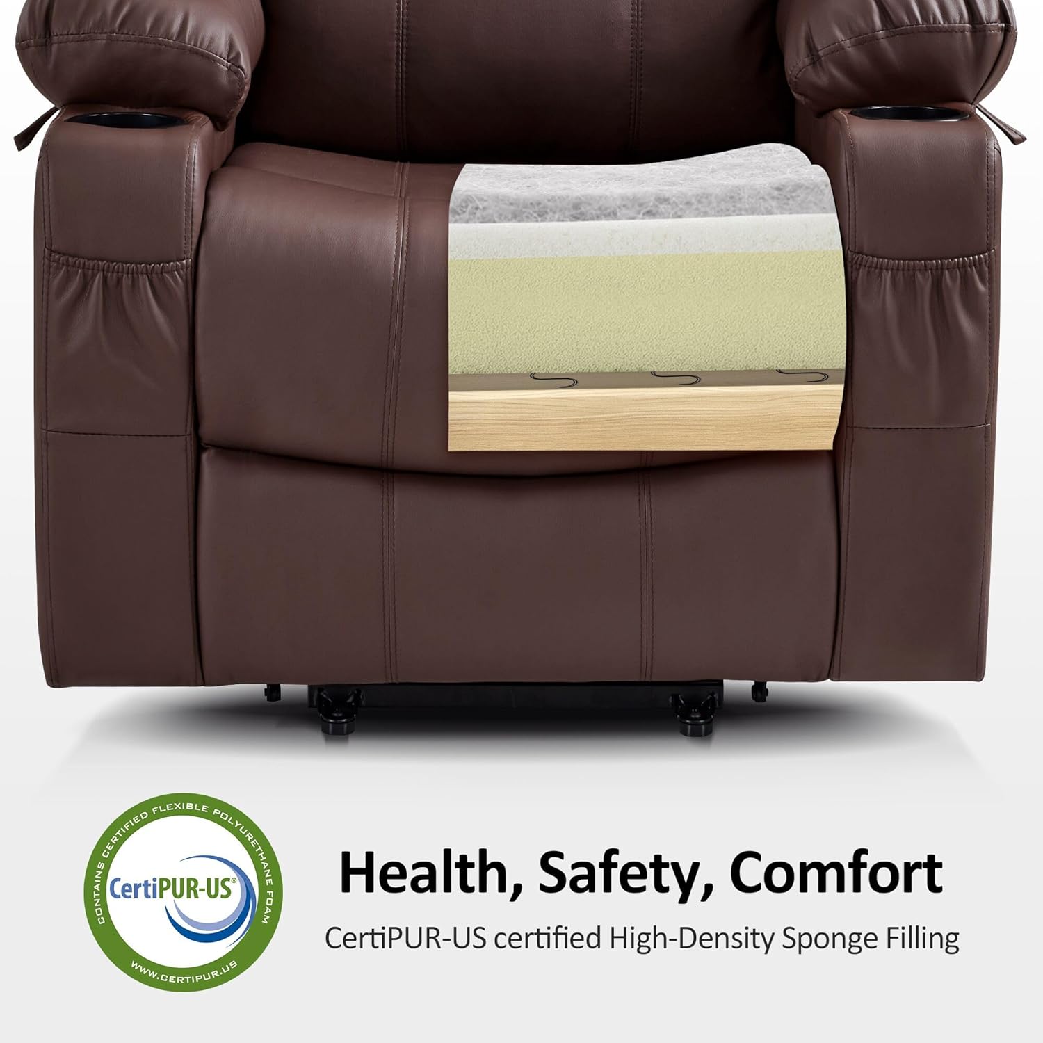 Electric Power Lift Recliner Chair Sofa with Massage and Heat