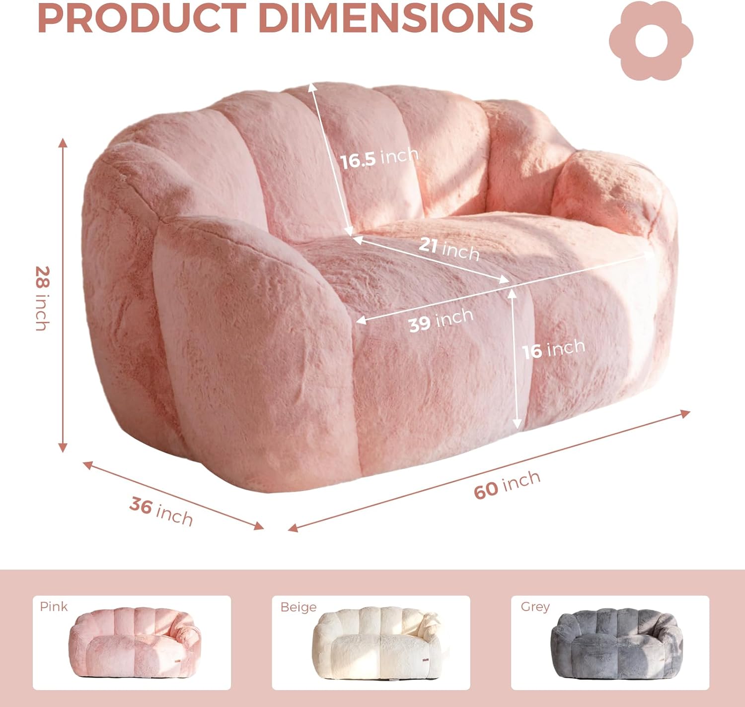 Bean Bag Chair for Adults,