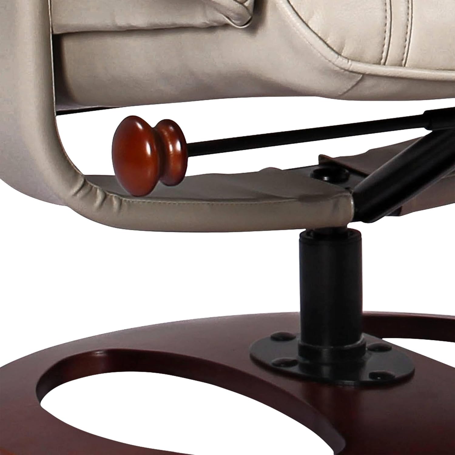 Leather Recliner with Ottoman Chair