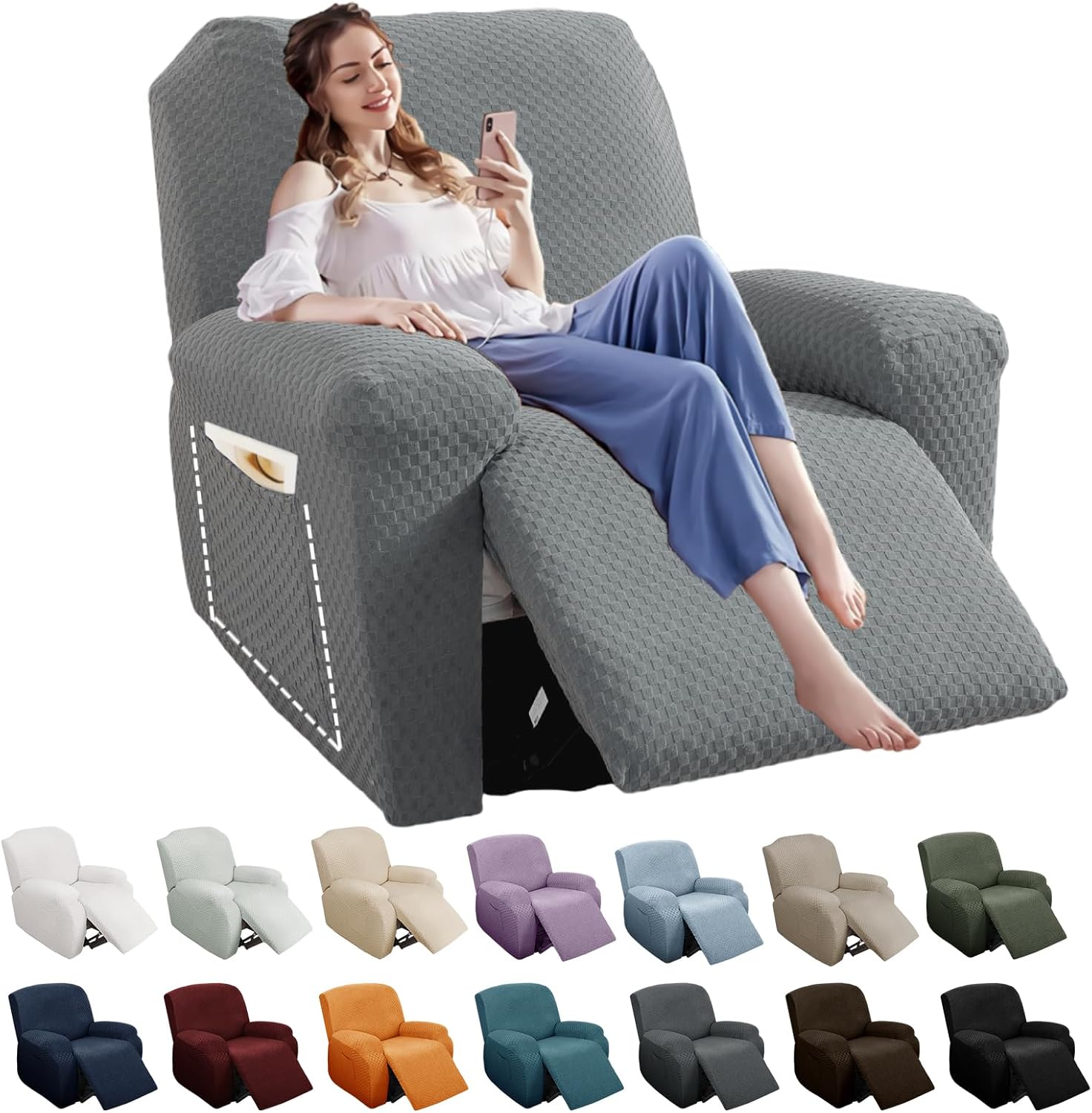Stretch Loveseat Recliner Slipcover
