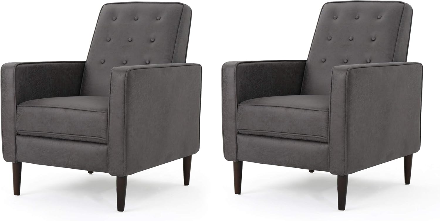 Modern Fabric Recliners, 2-Pcs Set