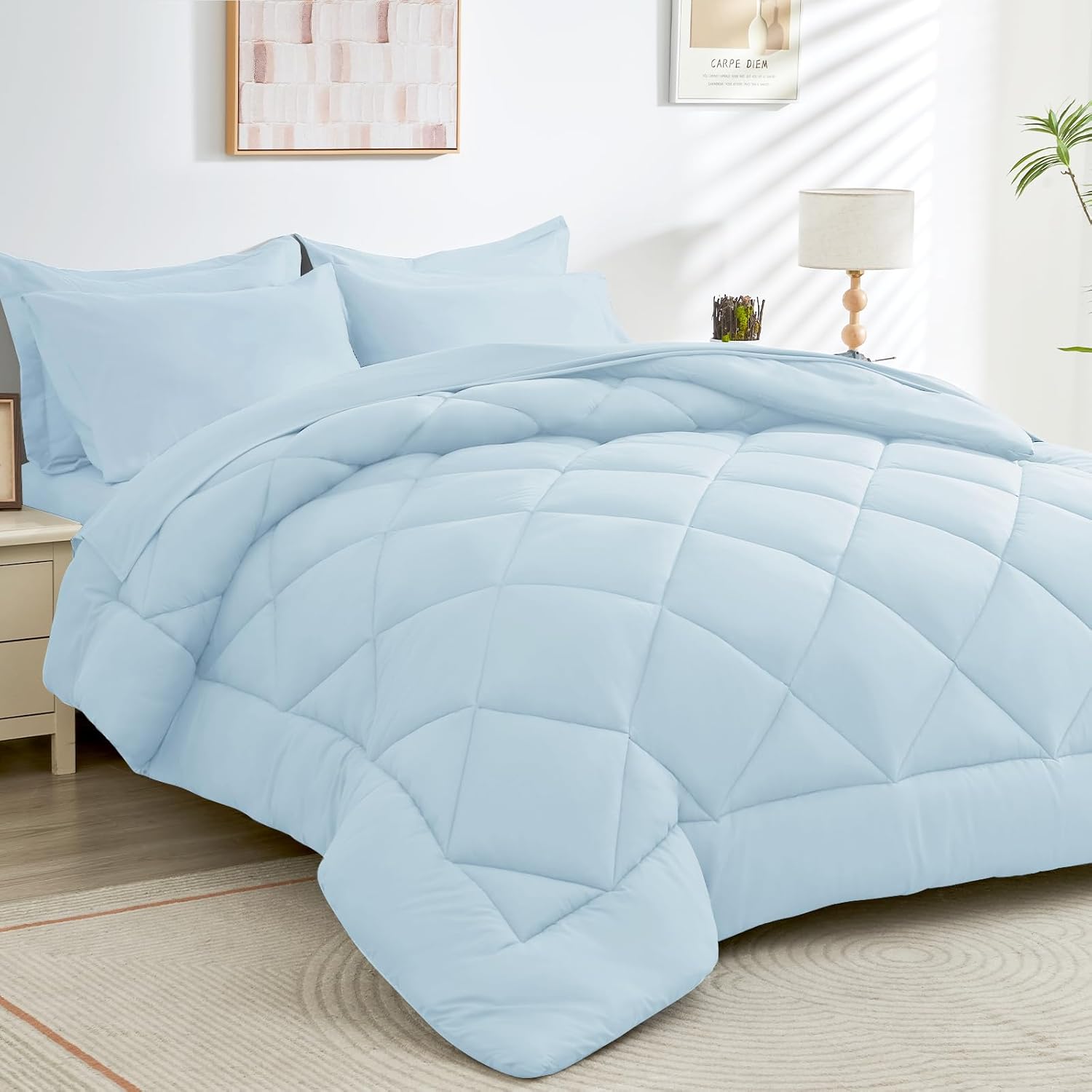 7 Pieces Queen Comforter Set