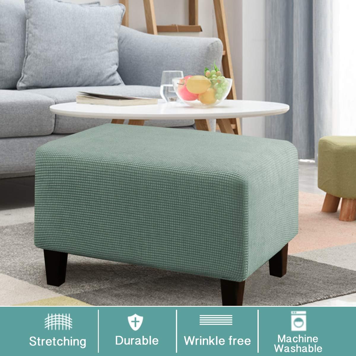 Stretch Ottoman Cover Ottoman Slipcover